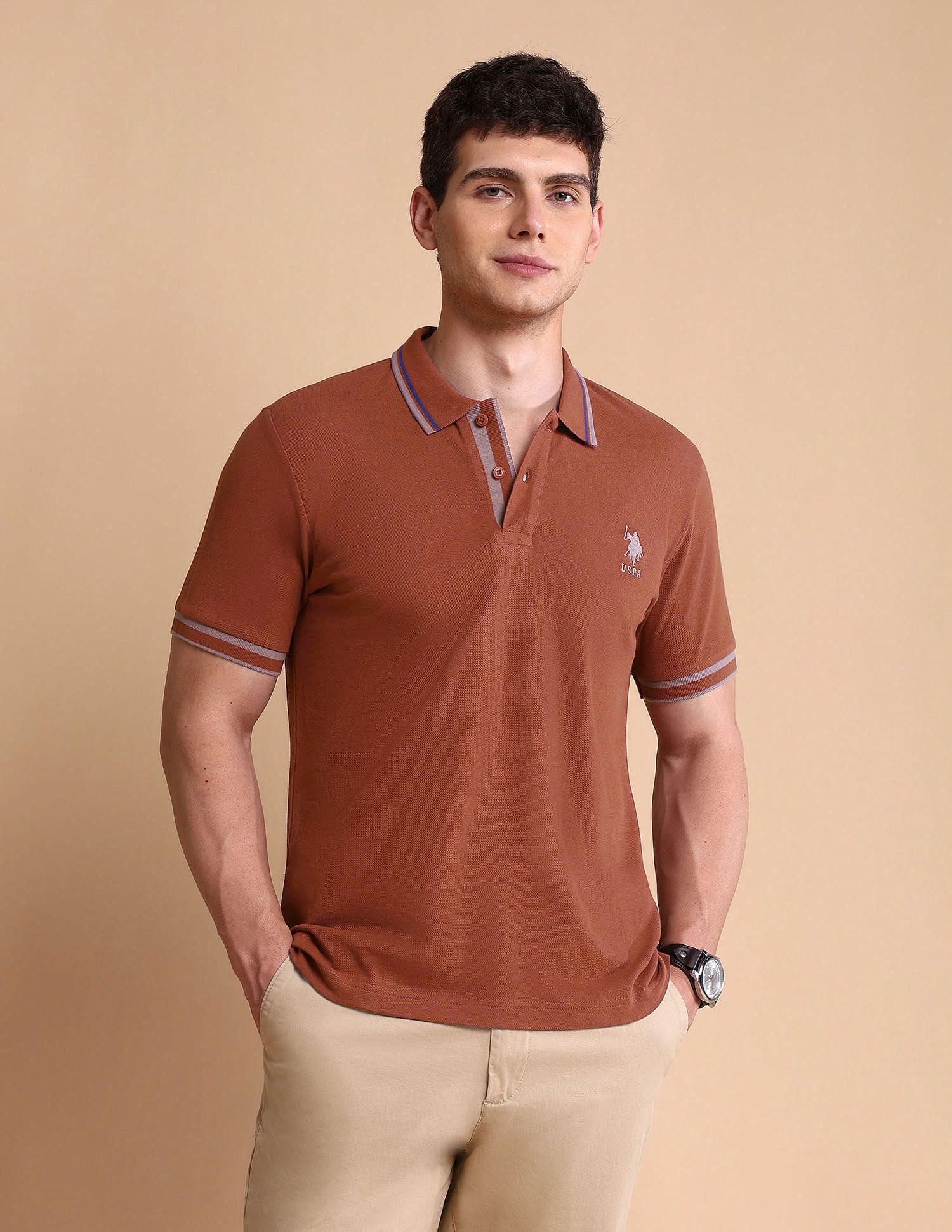 U.S. Polo Assn. Pure Cotton Slim Fit Polo Shirt
