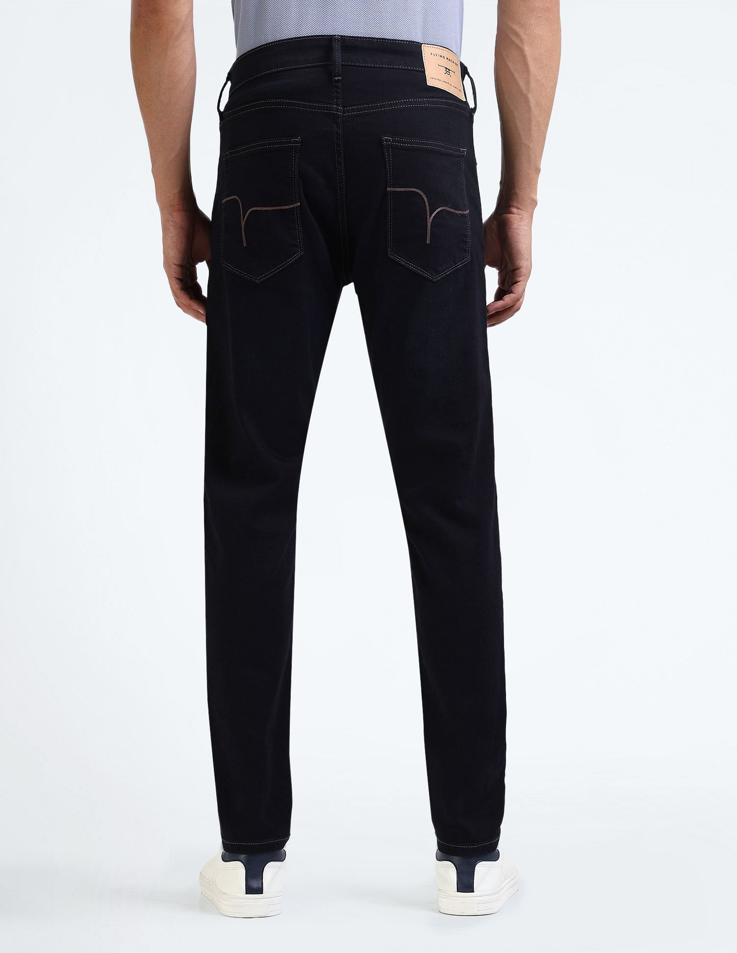 Flying Machine Slash Slim Tapered Rinsed Jeans
