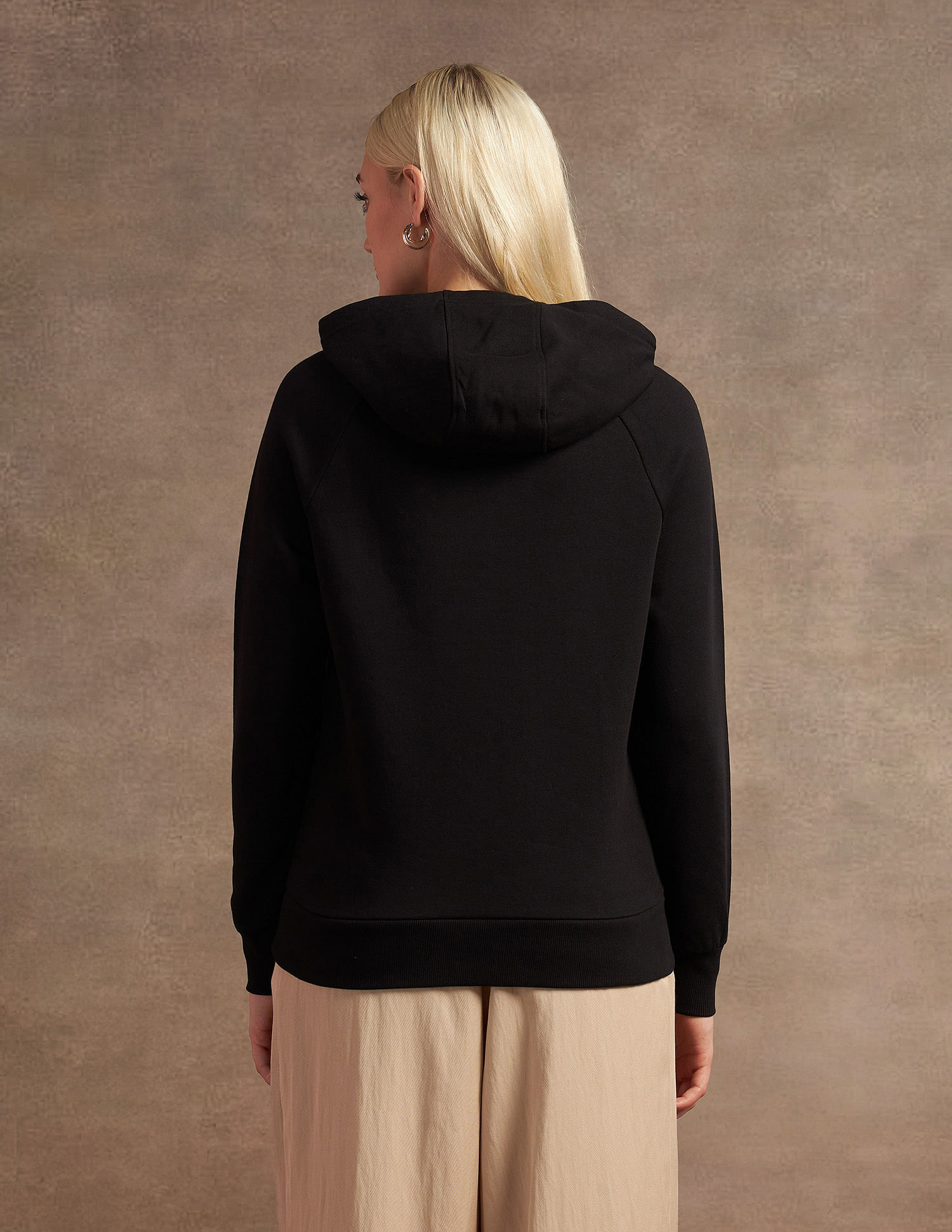 U.S. Polo Assn. Women Embroidered Logo Hooded Sweatshirt