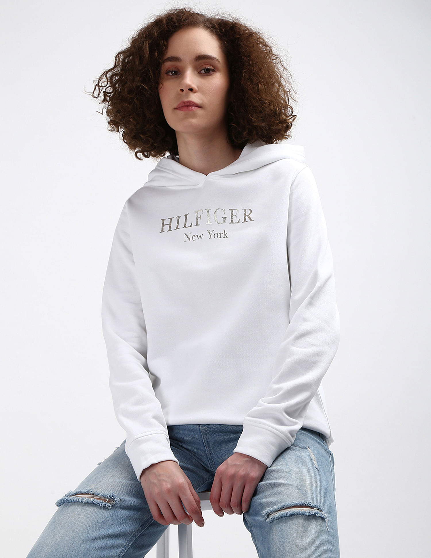 Tommy Hilfiger Transitional Cotton Foil Sweatshirt