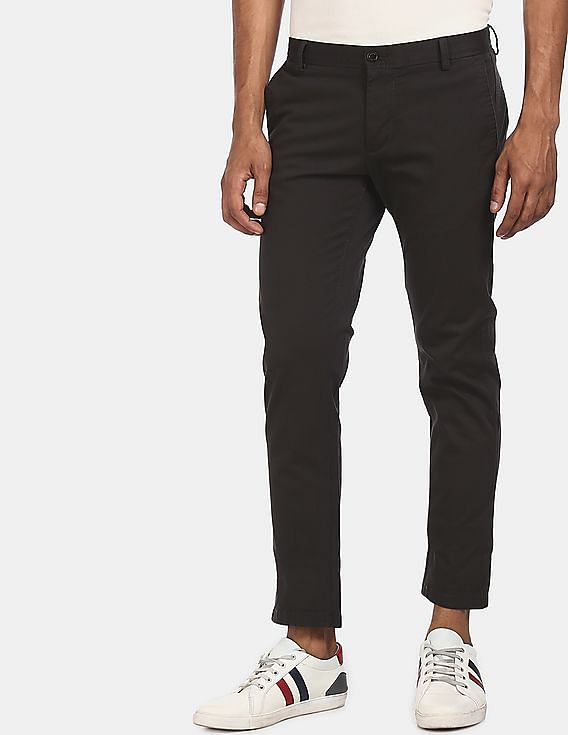 Young Mens 'Ellis' Trousers - Slim Fit - Charcoal