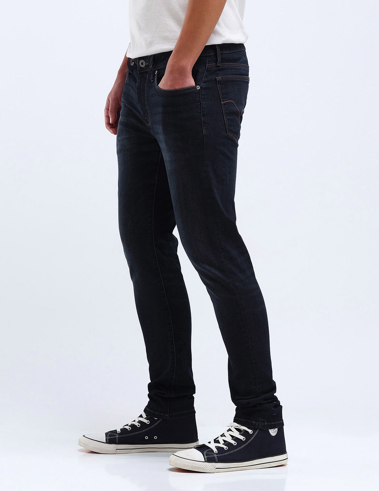 Flying Machine Jackson Super Skinny Fit Stone Wash Jeans