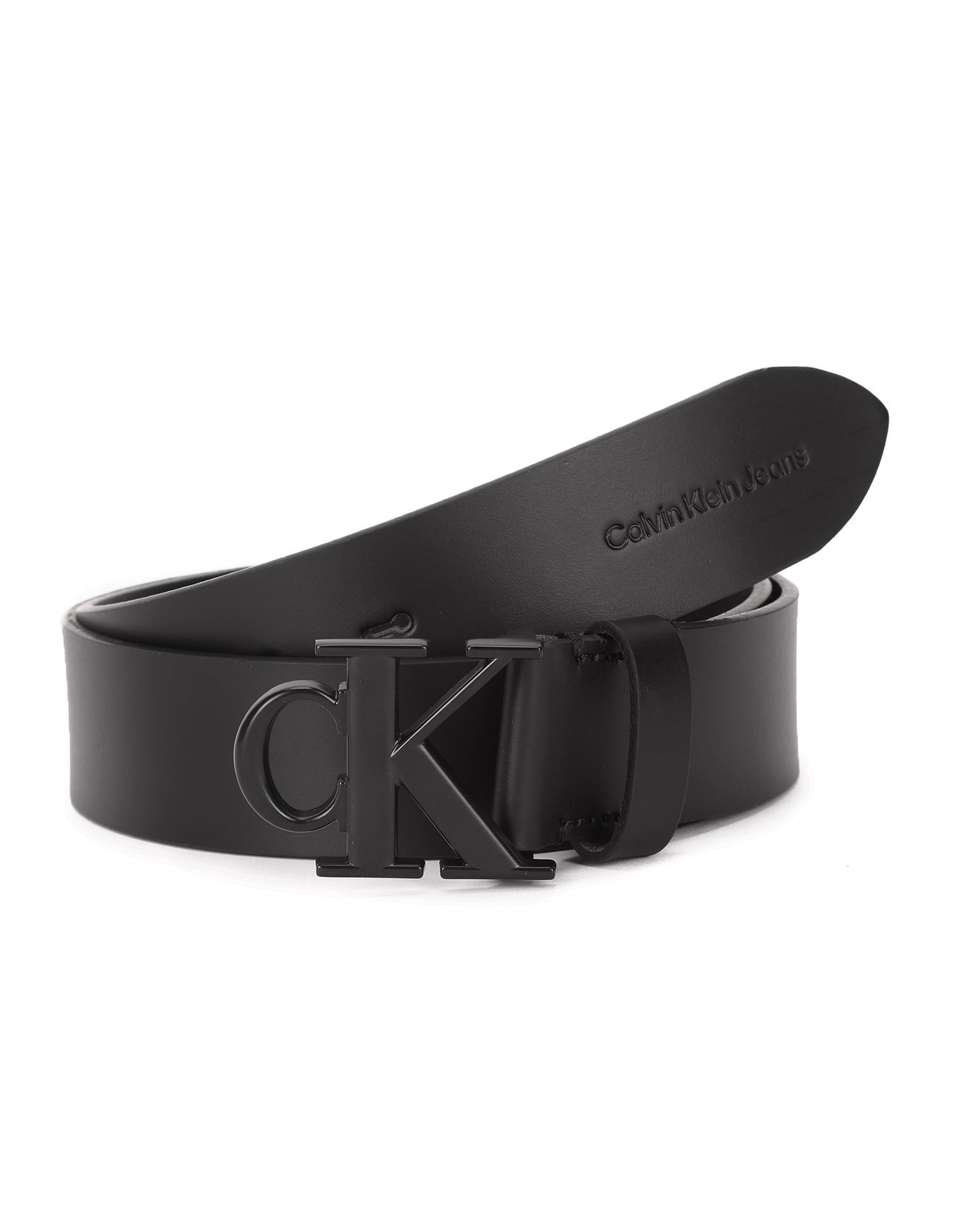 Calvin Klein Jeans Round Mono Plaque Belt