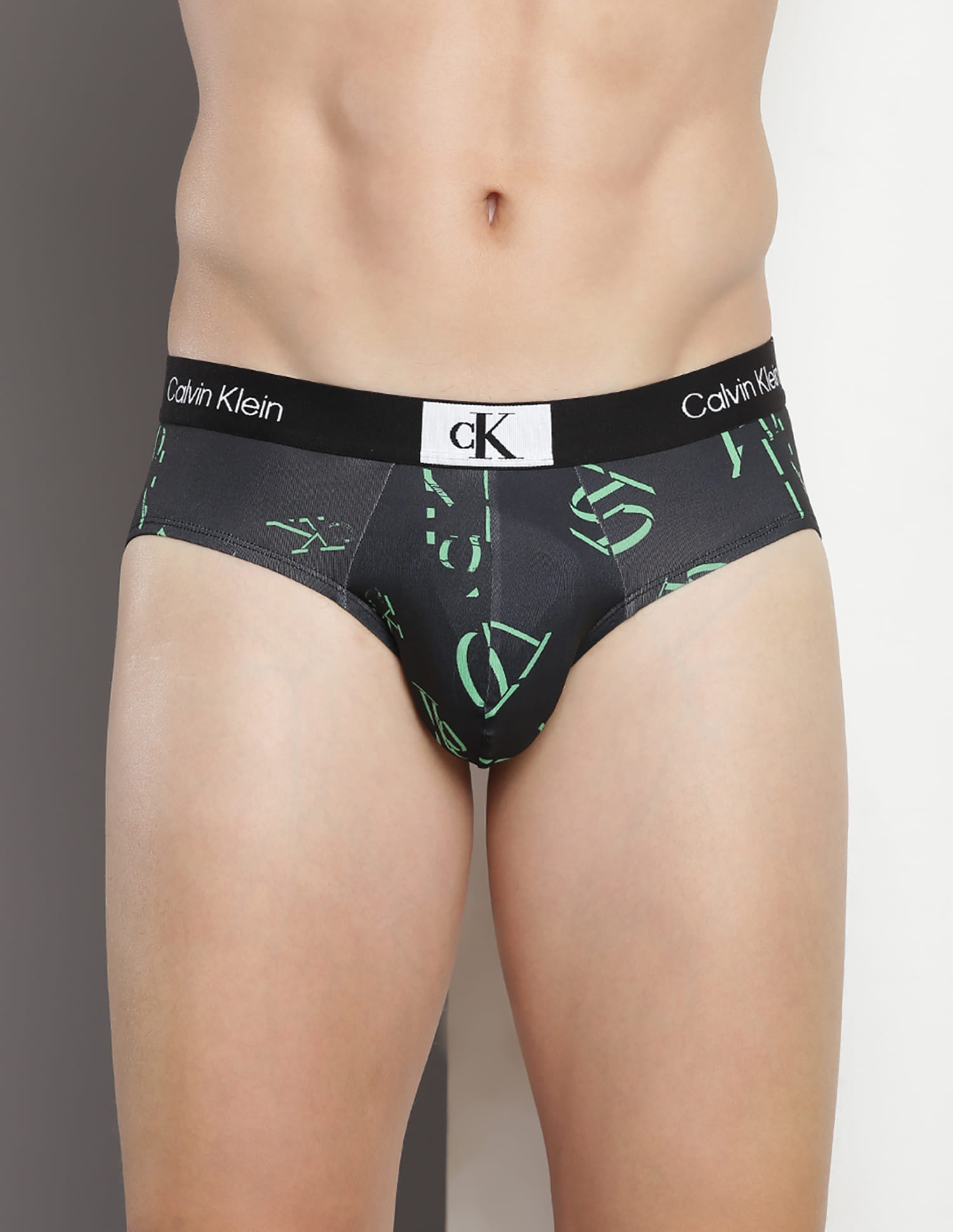 Buy Calvin Klein Underwear Mid Rise Brand Print Hip Briefs