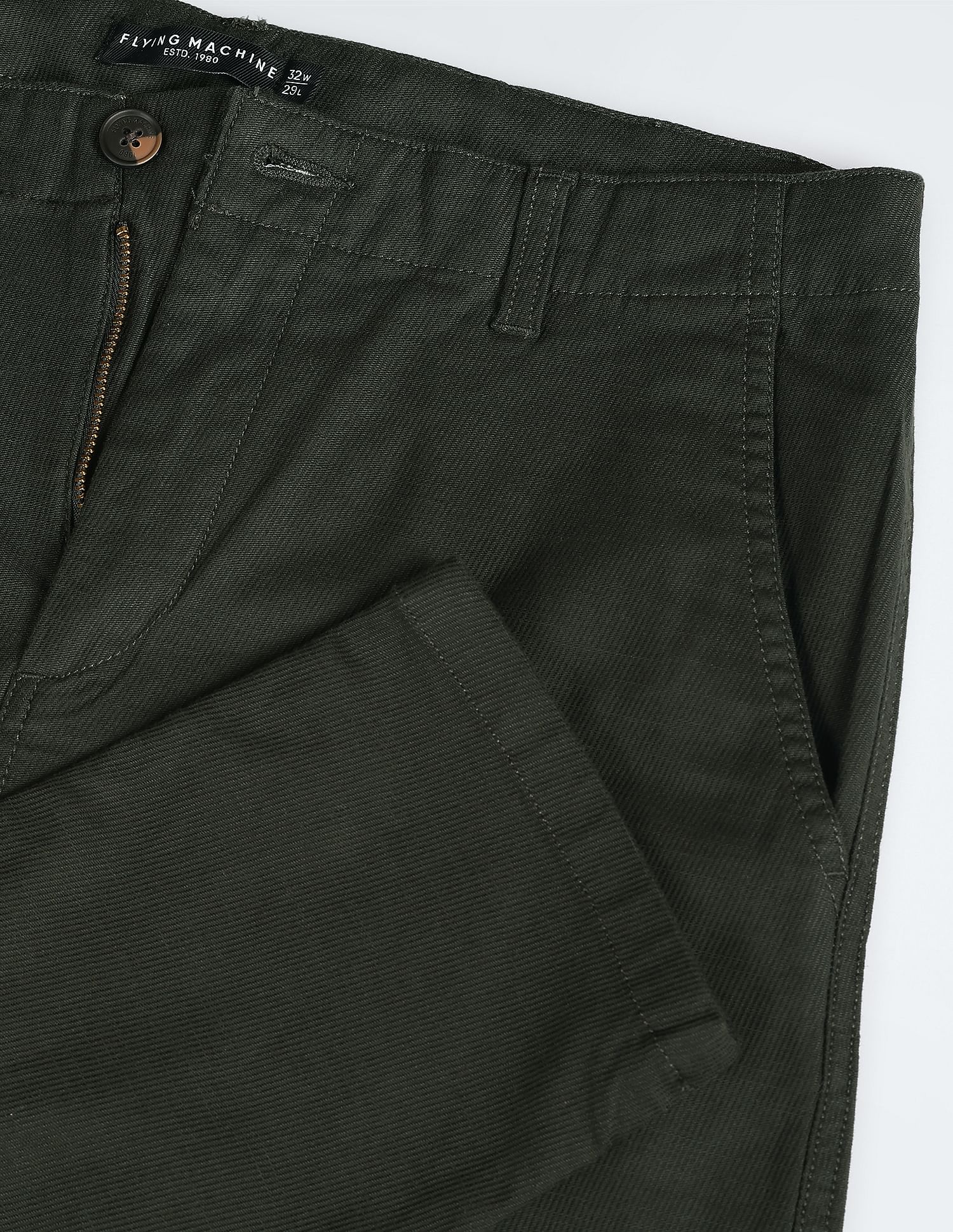 Flying Machine Dobby Solid Trousers