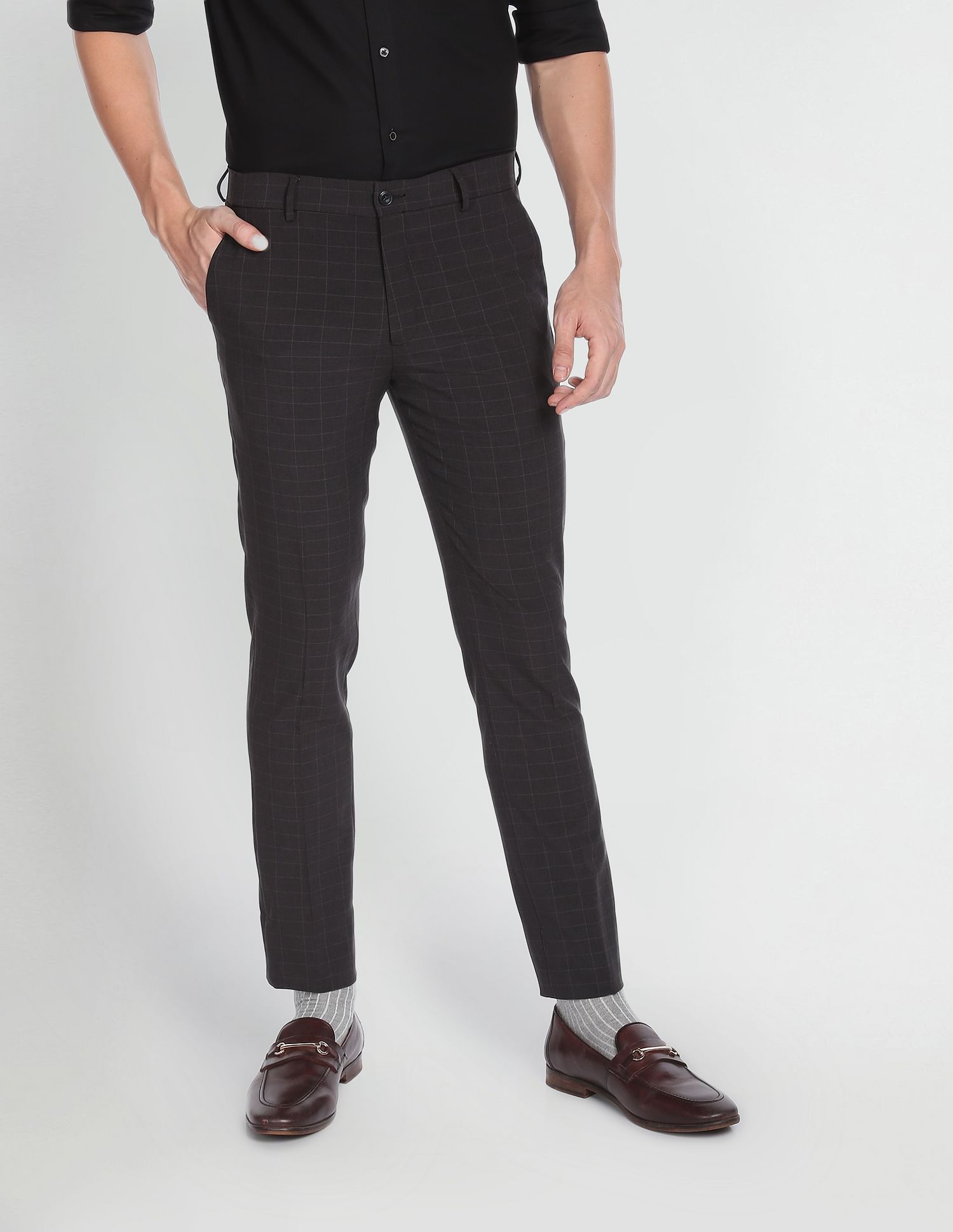 Arrow Newyork Jackson Super Slim Fit Formal Trousers