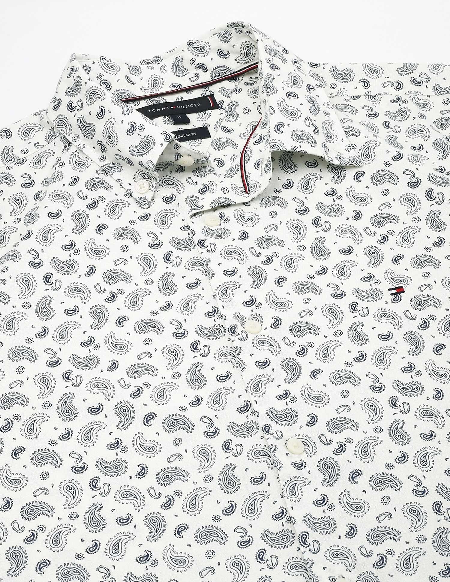Tommy Hilfiger Printed Regular-Fit Cotton Shirt
