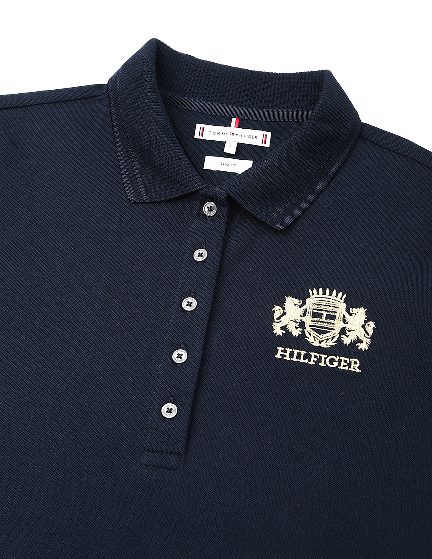 Tommy Hilfiger Embroidered Logo Slim-Fit Cotton Polo T-Shirt