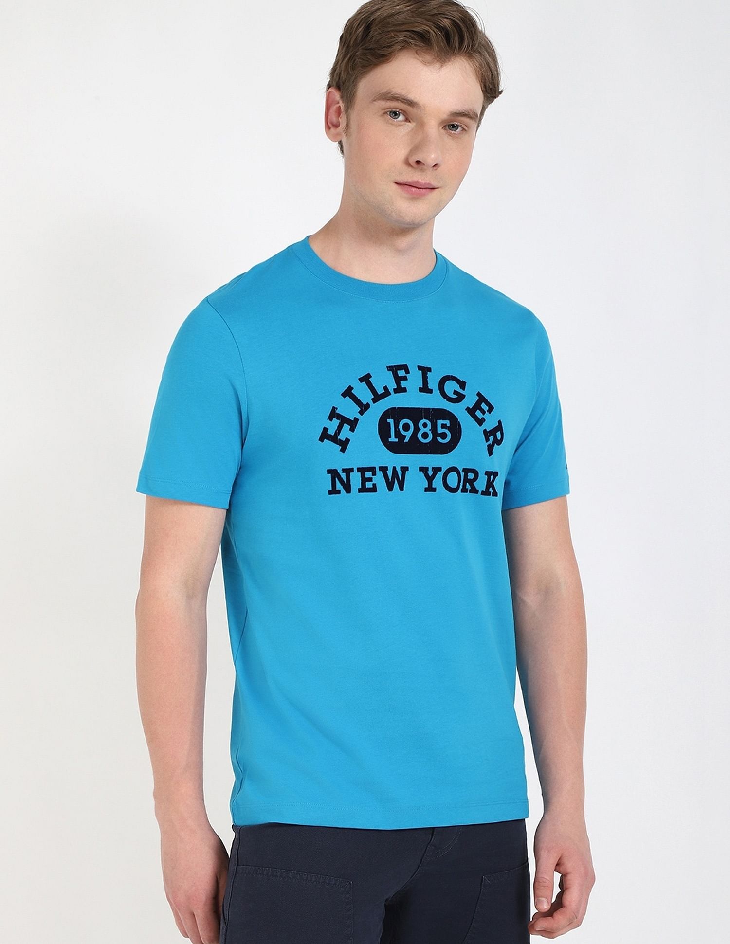 Tommy Hilfiger Embroidered Logo Regular-Fit Cotton T-Shirt
