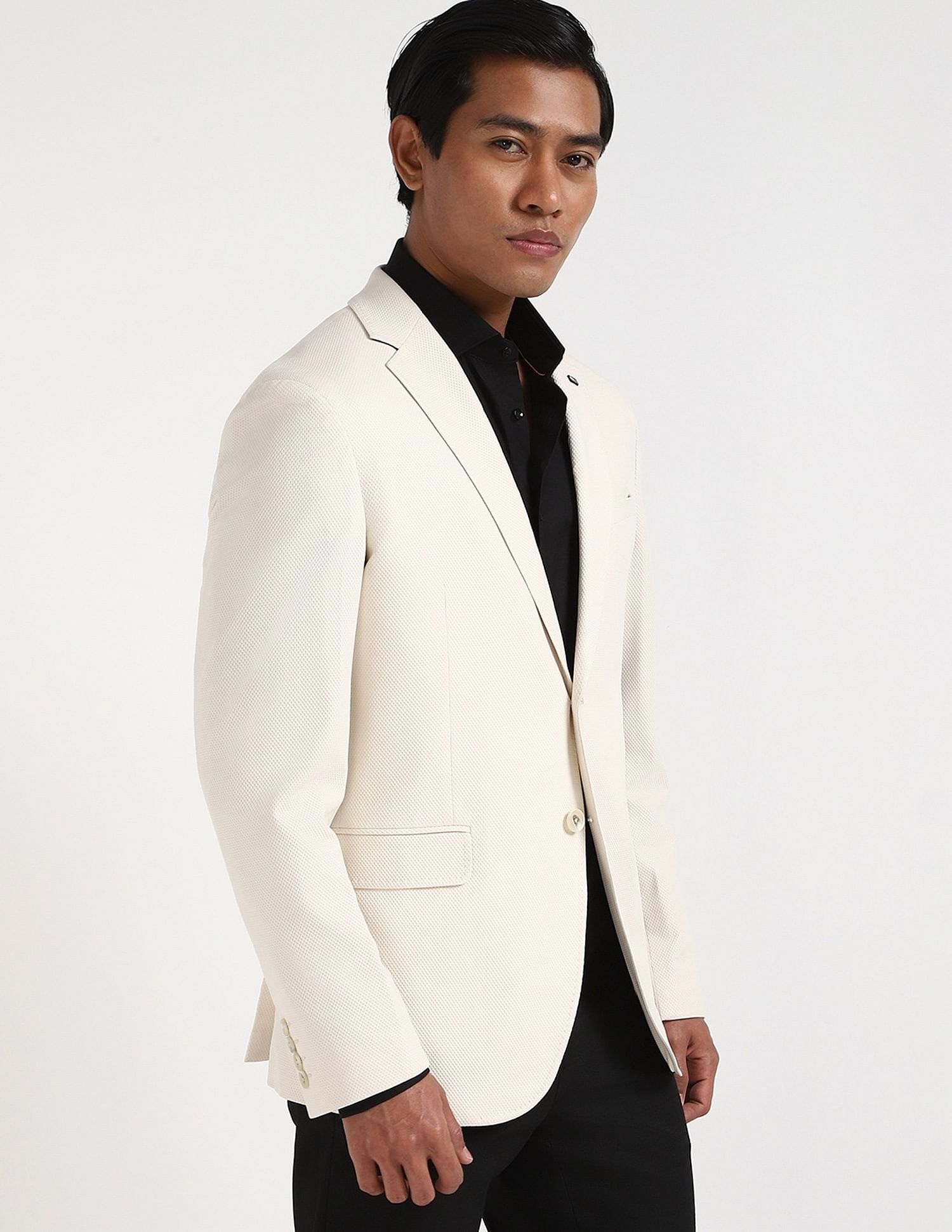 Tommy Hilfiger Self-Design Regular-Fit Nylon Blazer
