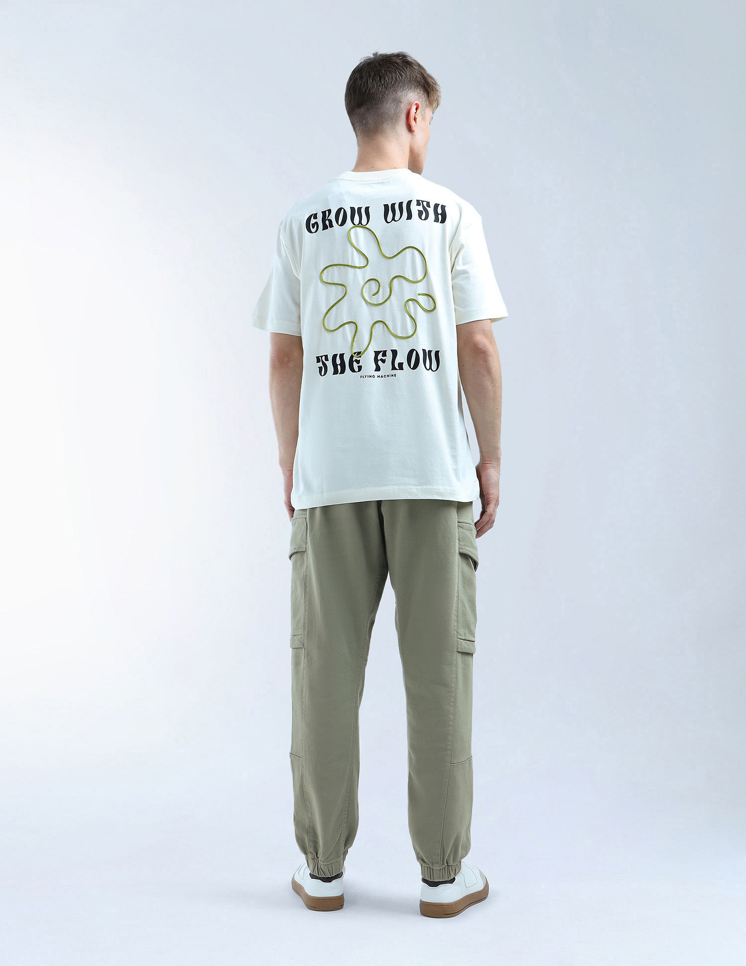 Flying Machine Mid Rise Relaxed Fit Joggers