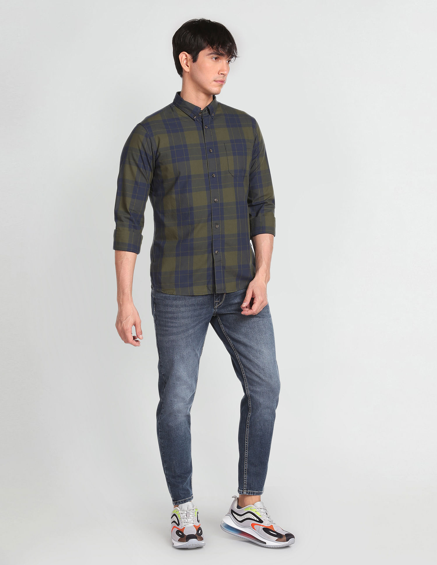 Flying Machine Cotton Tartan Check Shirt