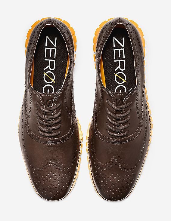 Buy Cole Haan Men Brown ZERØGRAND Wingtip Oxford - NNNOW.com