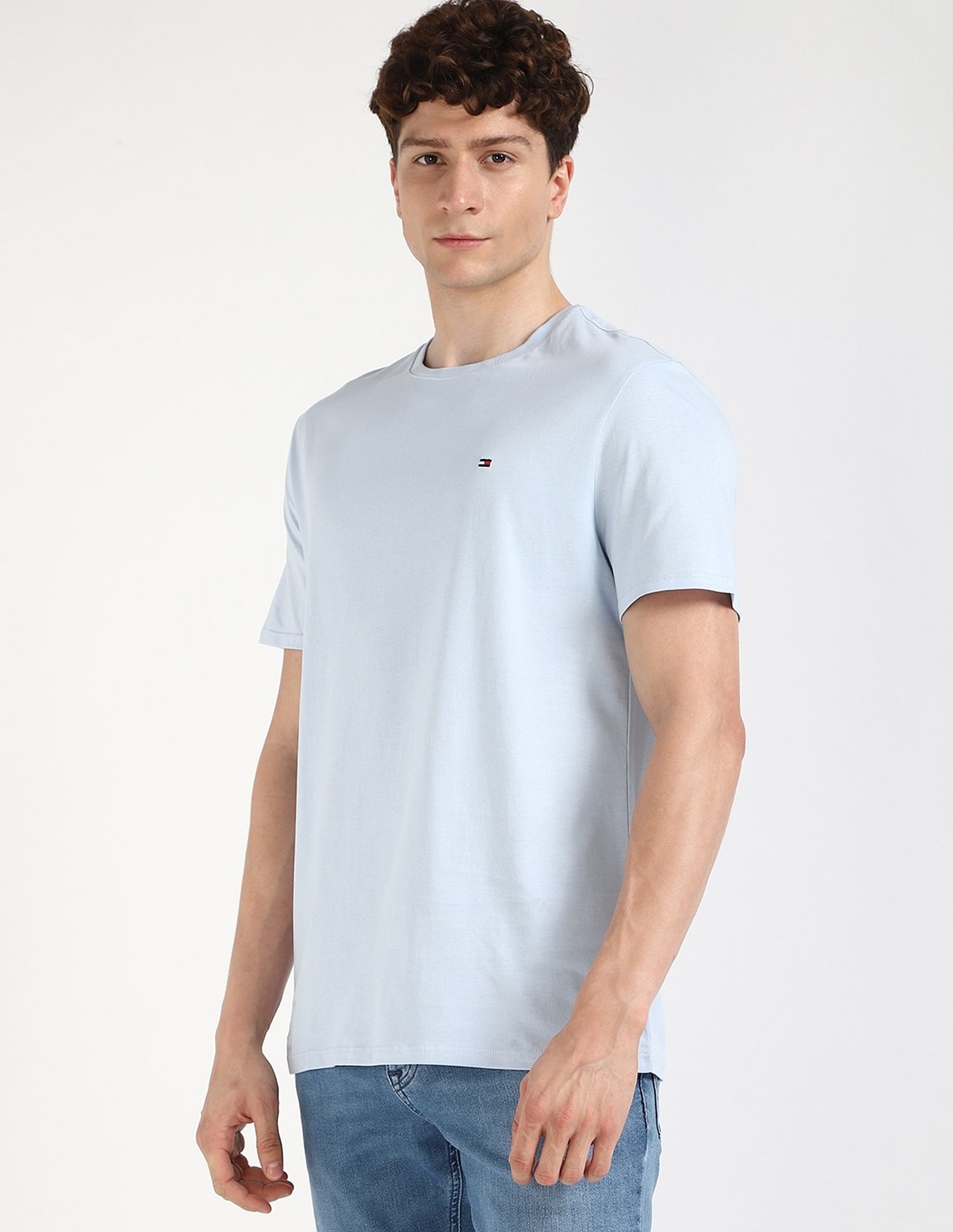 Tommy Hilfiger Solid Regular-Fit Cotton T-Shirt
