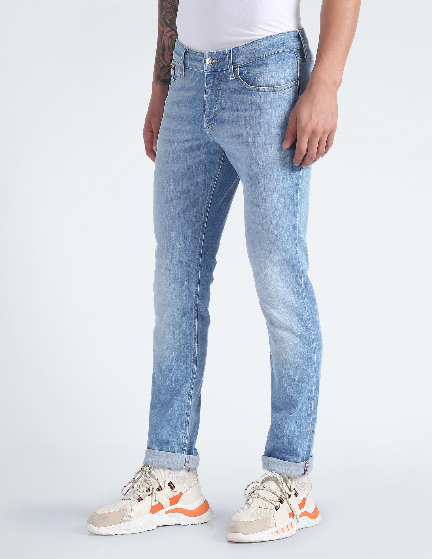 Tommy Hilfiger Scanton Slim Fit Whiskered Jeans