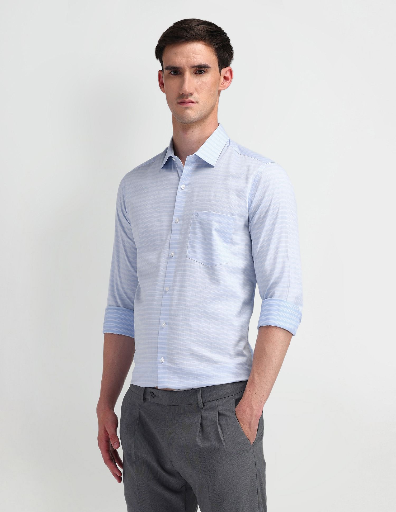 Arrow Plaid Checked Cotton Shirt