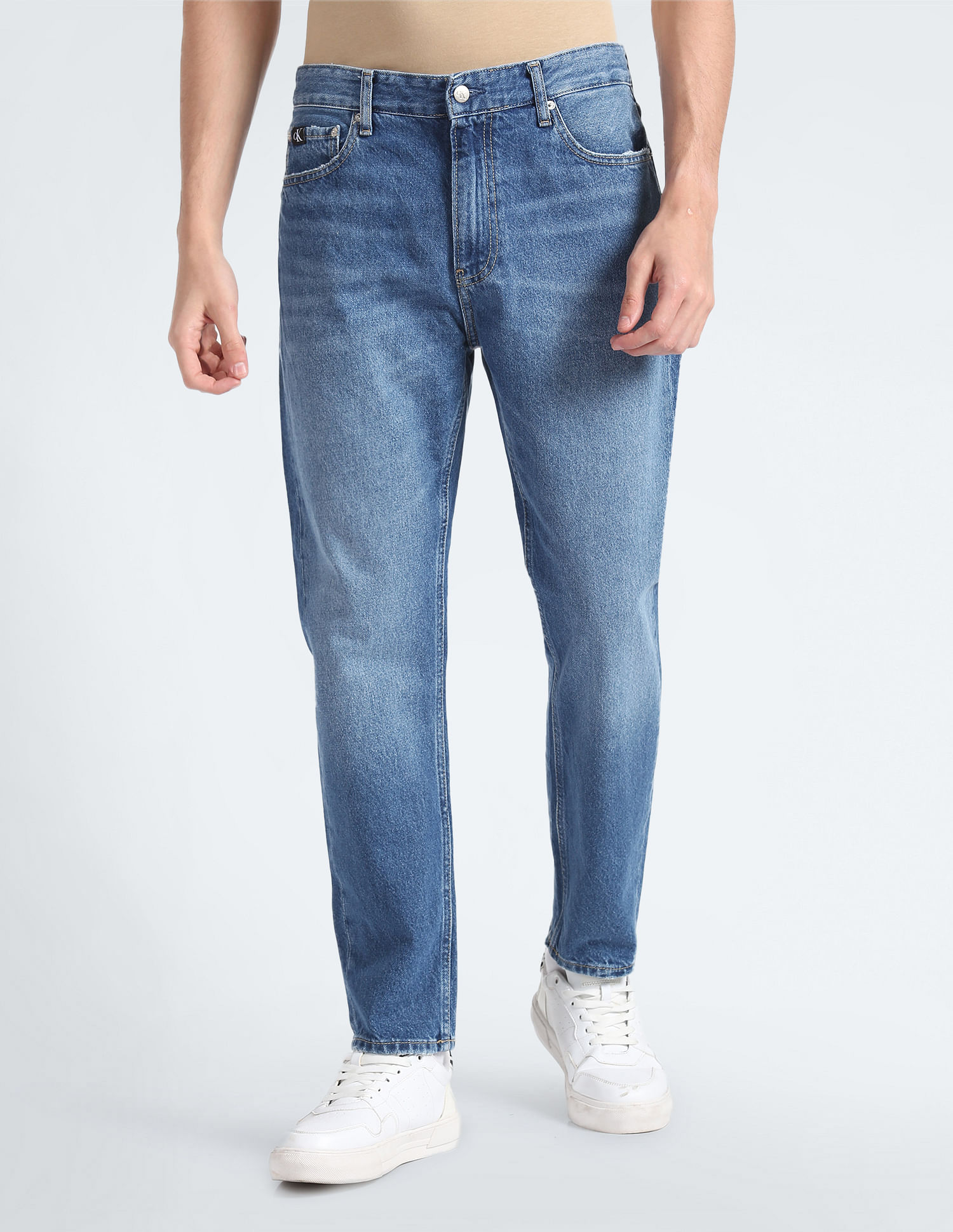 Calvin Klein Mid Rise Stone Wash Jeans