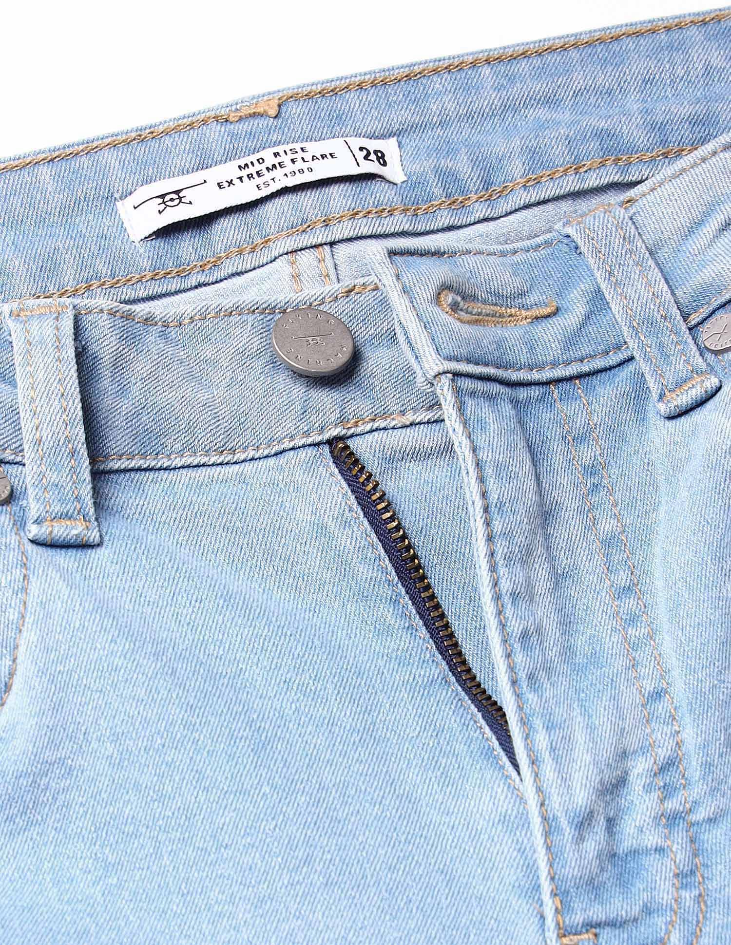 Flying Machine Women Ultra Wide Flare Mid Rise Jeans