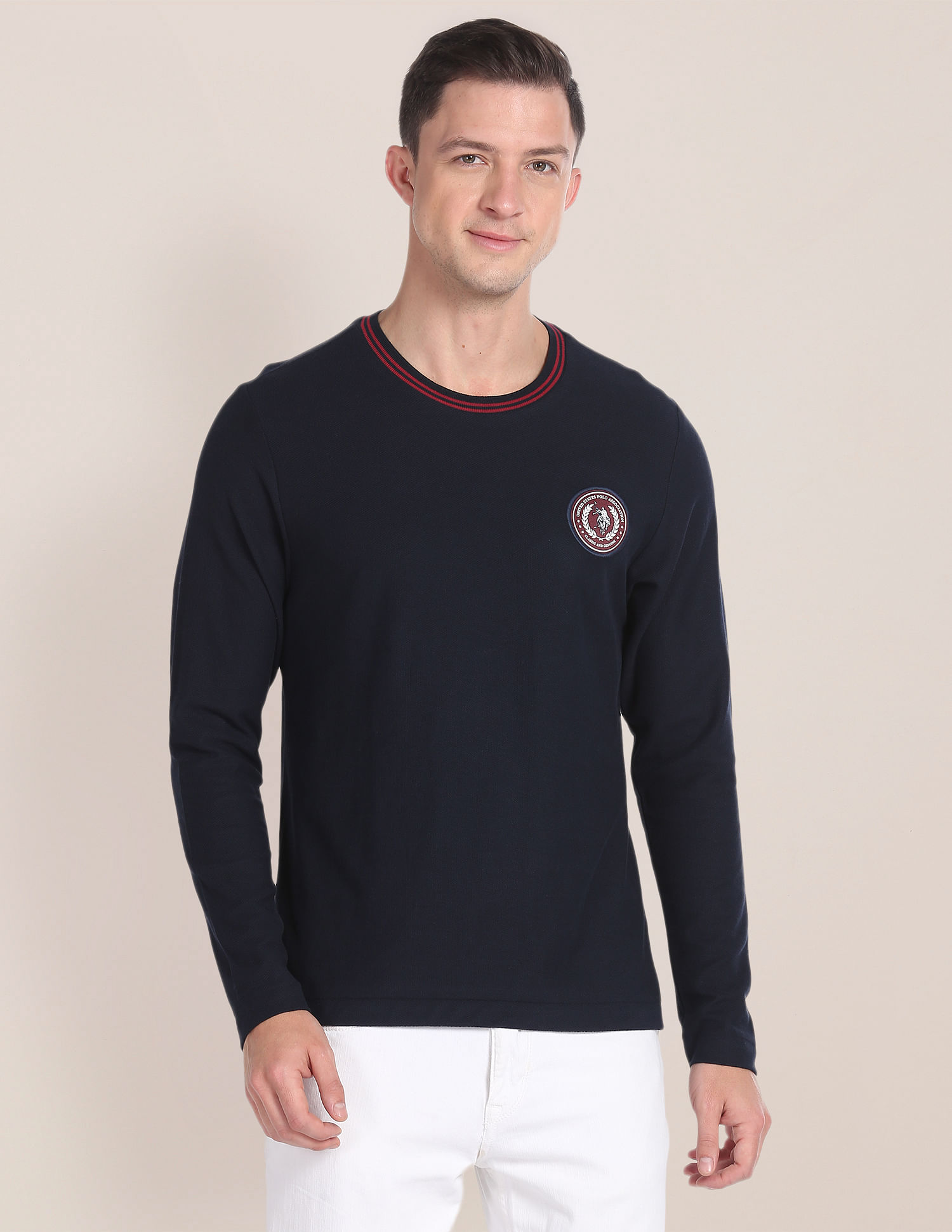 U.S. Polo Assn. Long Sleeve Logo Badge T-Shirt
