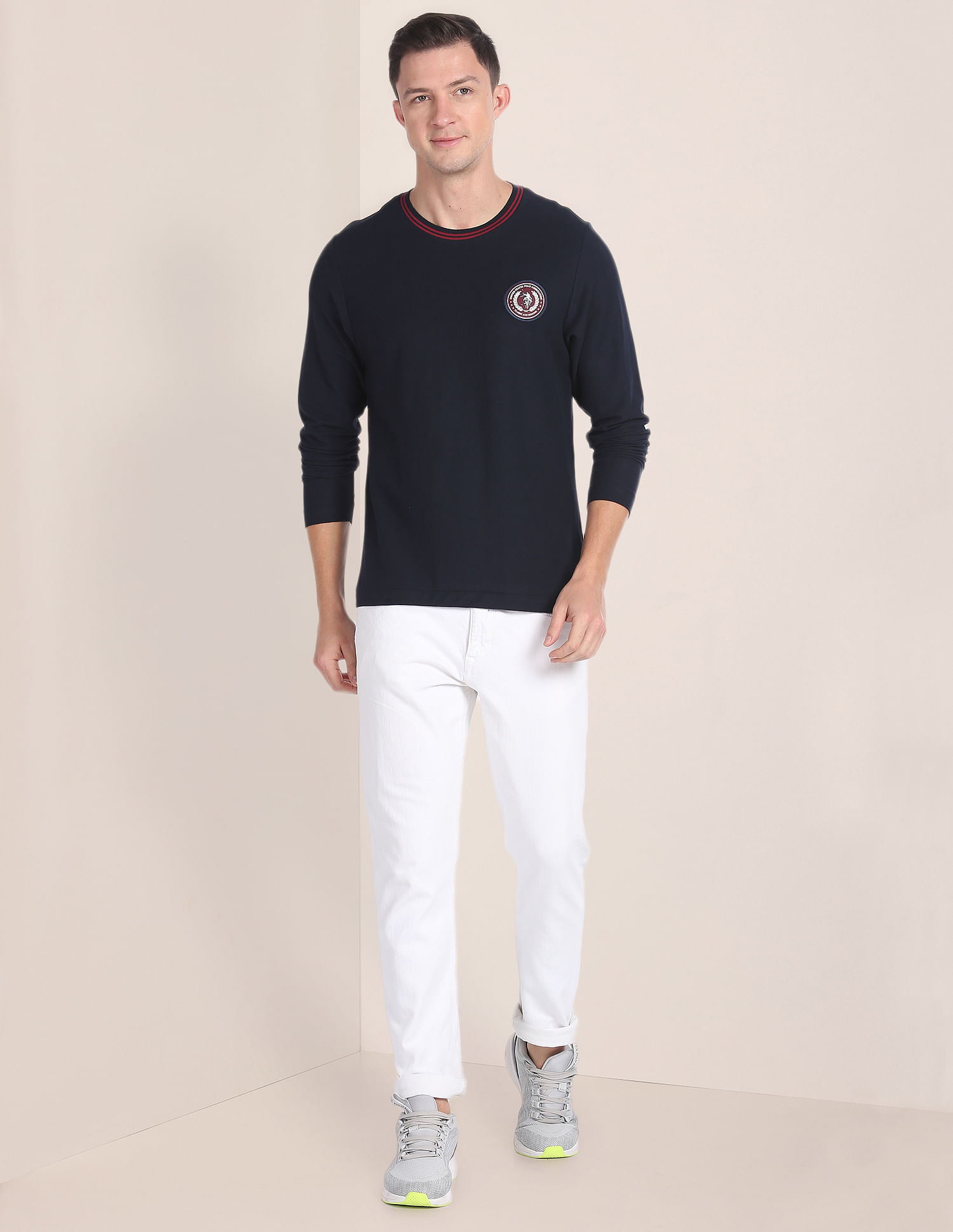 U.S. Polo Assn. Long Sleeve Logo Badge T-Shirt