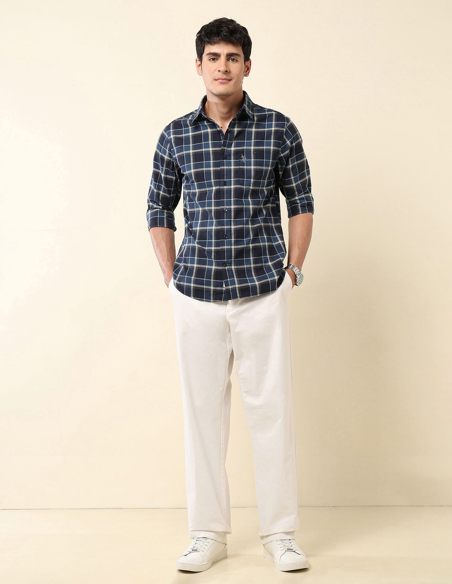 U.S. Polo Assn. Tartan Checked Pure Cotton Shirt