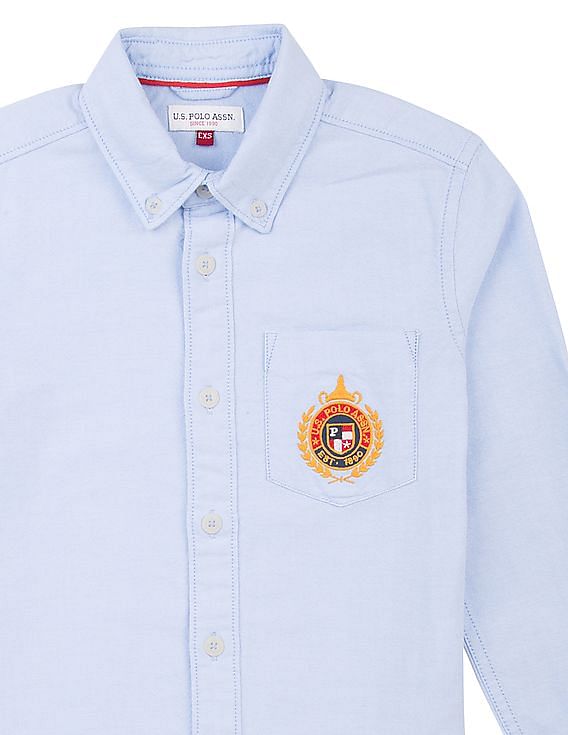 U.S. Polo Assn. Kids Boys Regular Fit Oxford Shirt