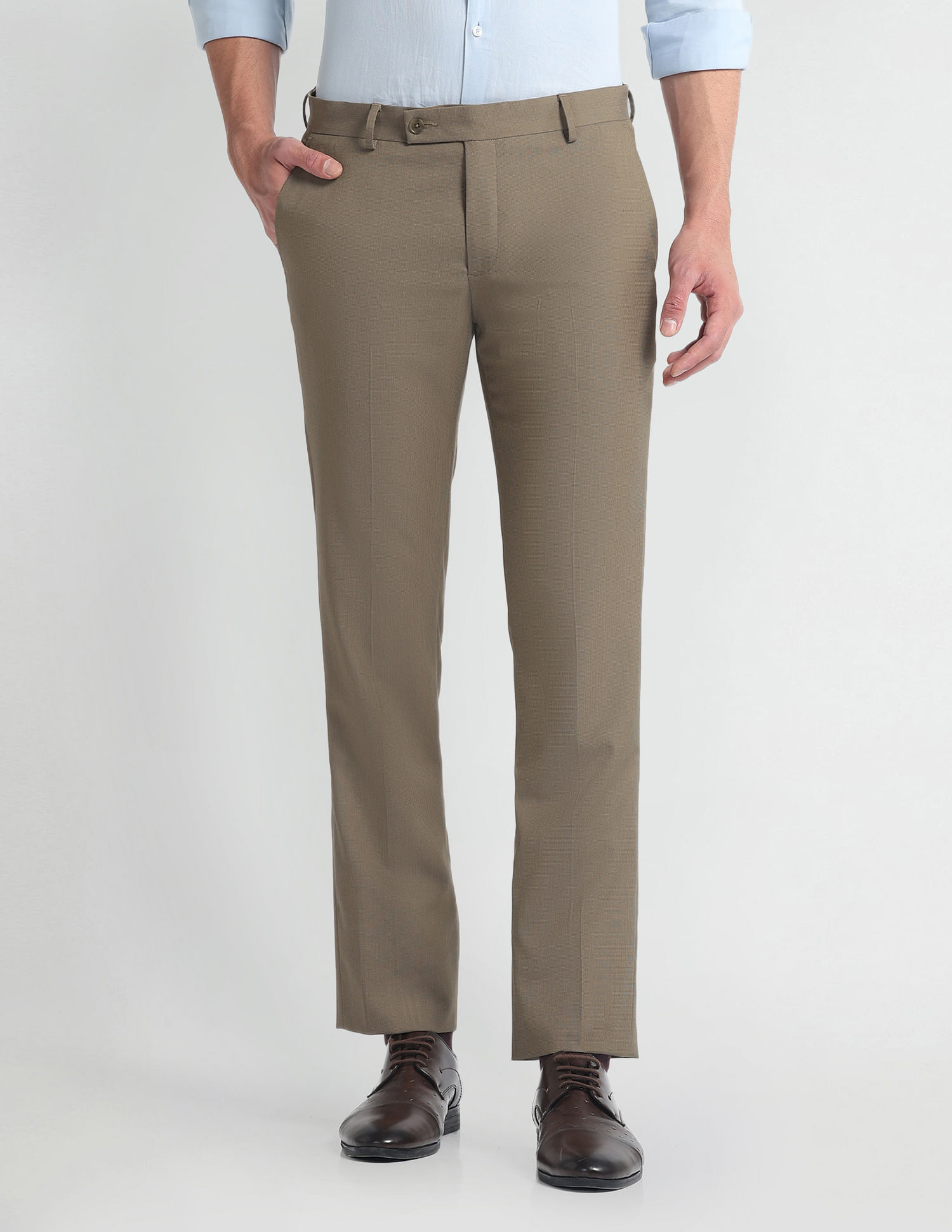 Arrow Tailored Fit Dobby Trousers