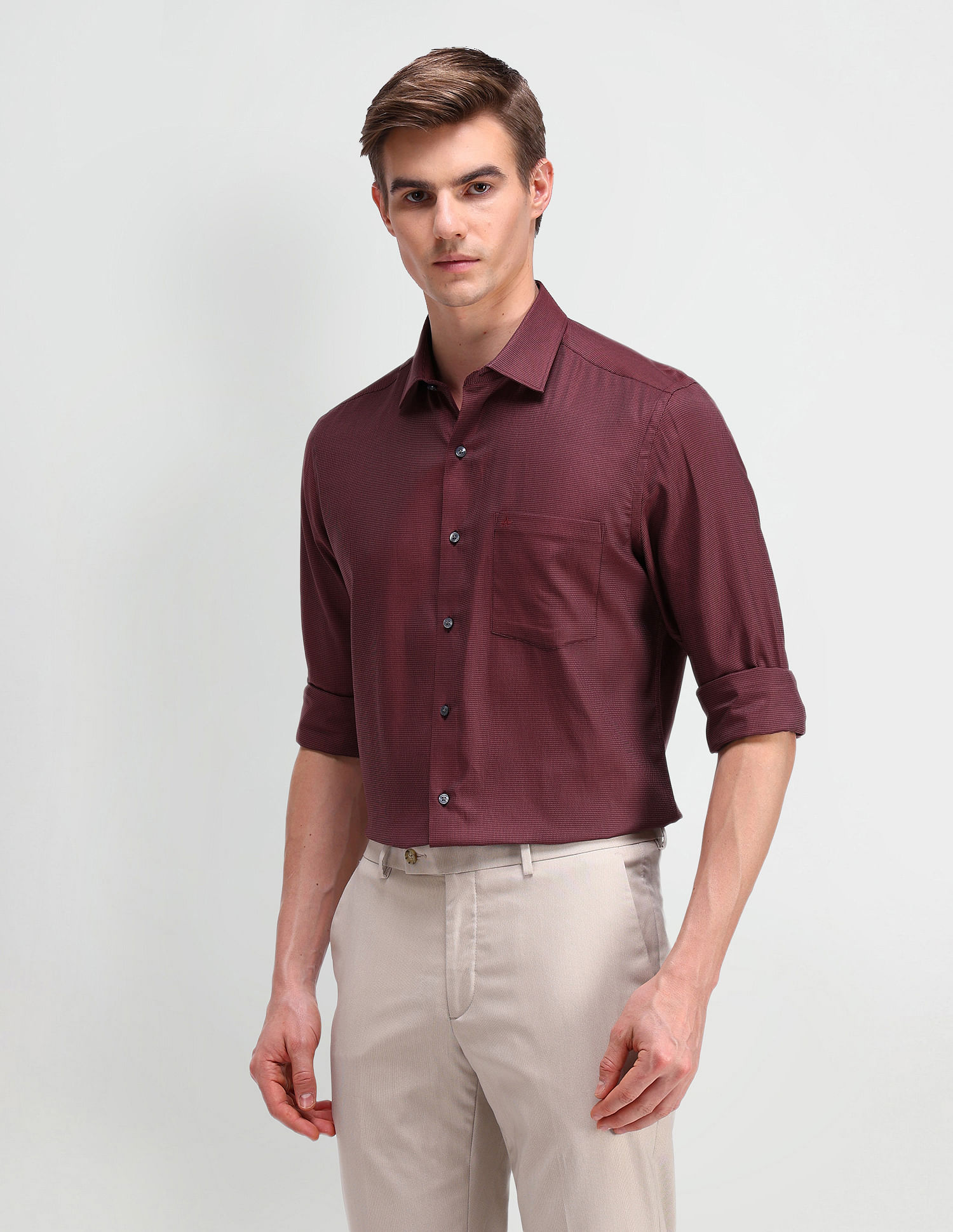 Arrow Liberty Classic Fit Textured Shirt