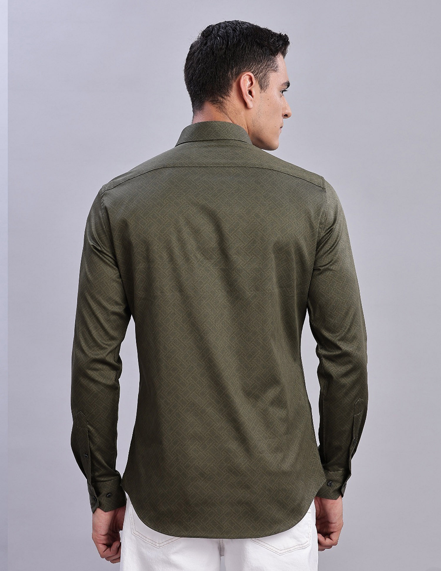 Tommy Hilfiger Printed Slim Fit Plain Woven Shirt