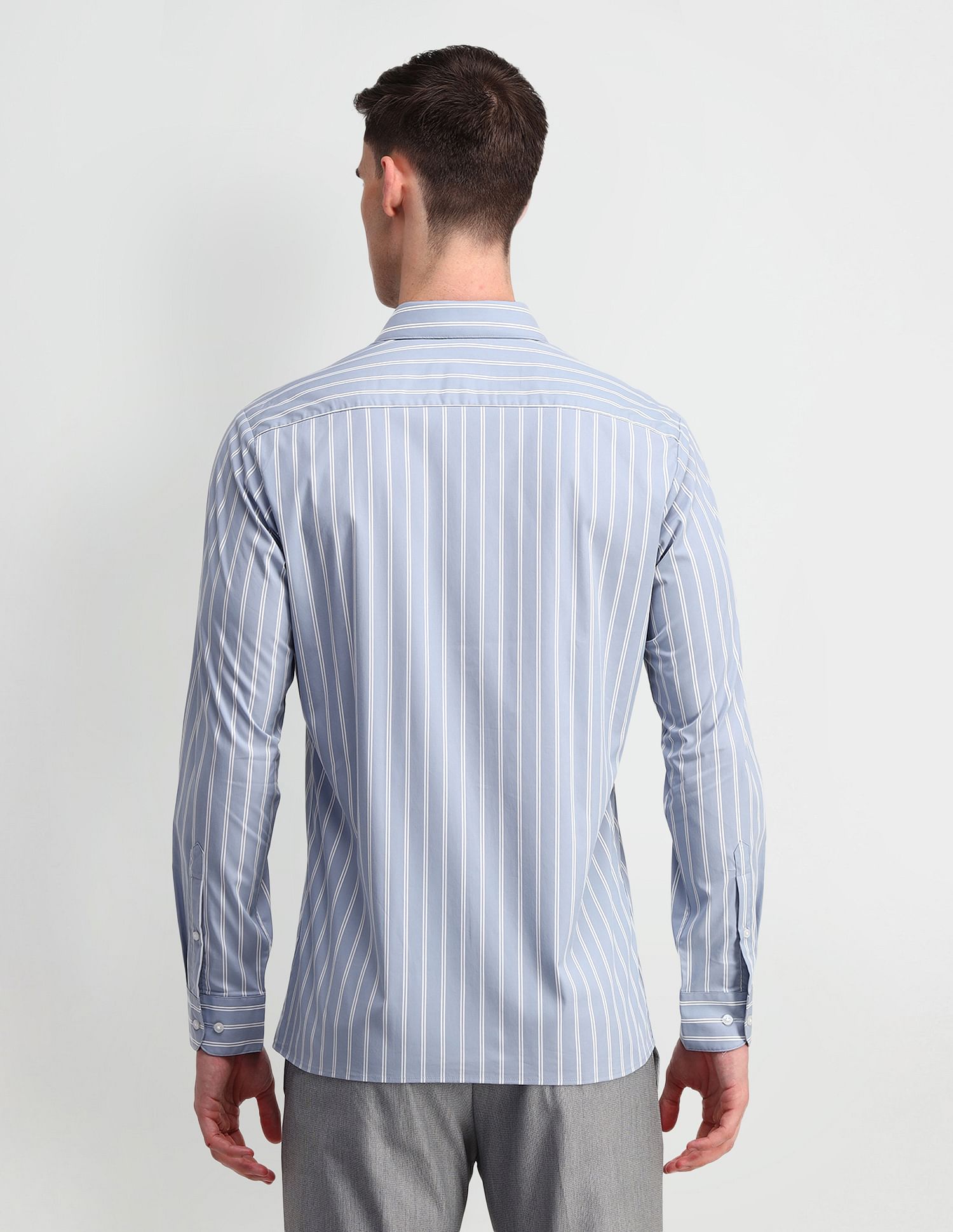 Arrow Liberty Classic Fit Vertical Stripes Shirt