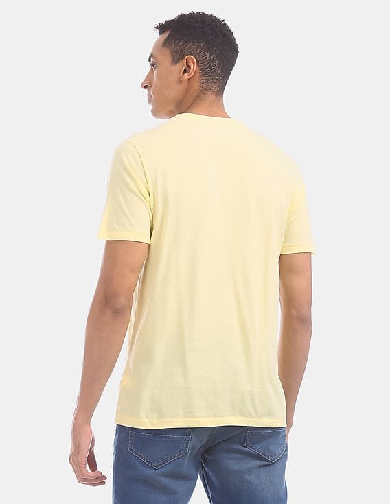light yellow crew neck