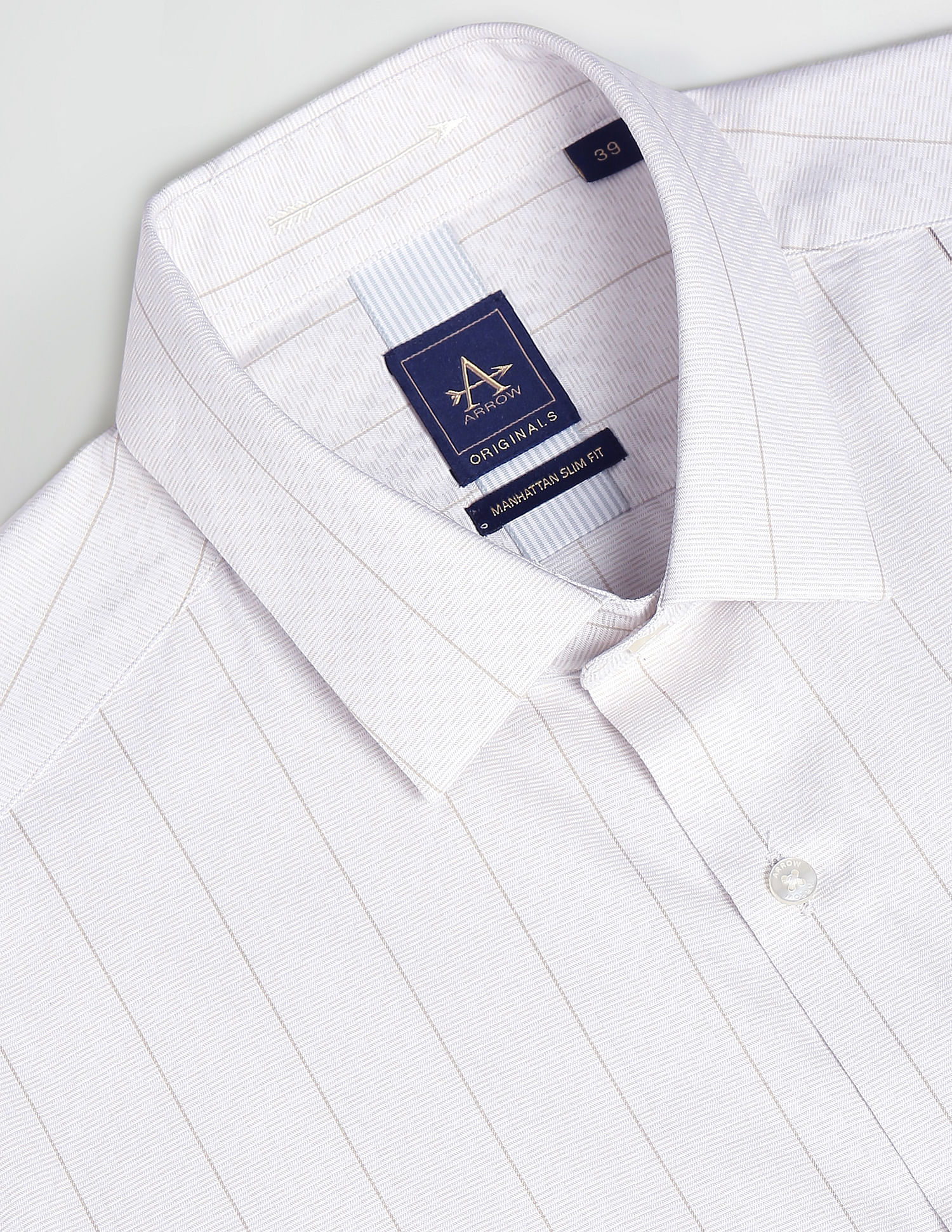 Arrow Vertical Stripe Slim Fit Shirt