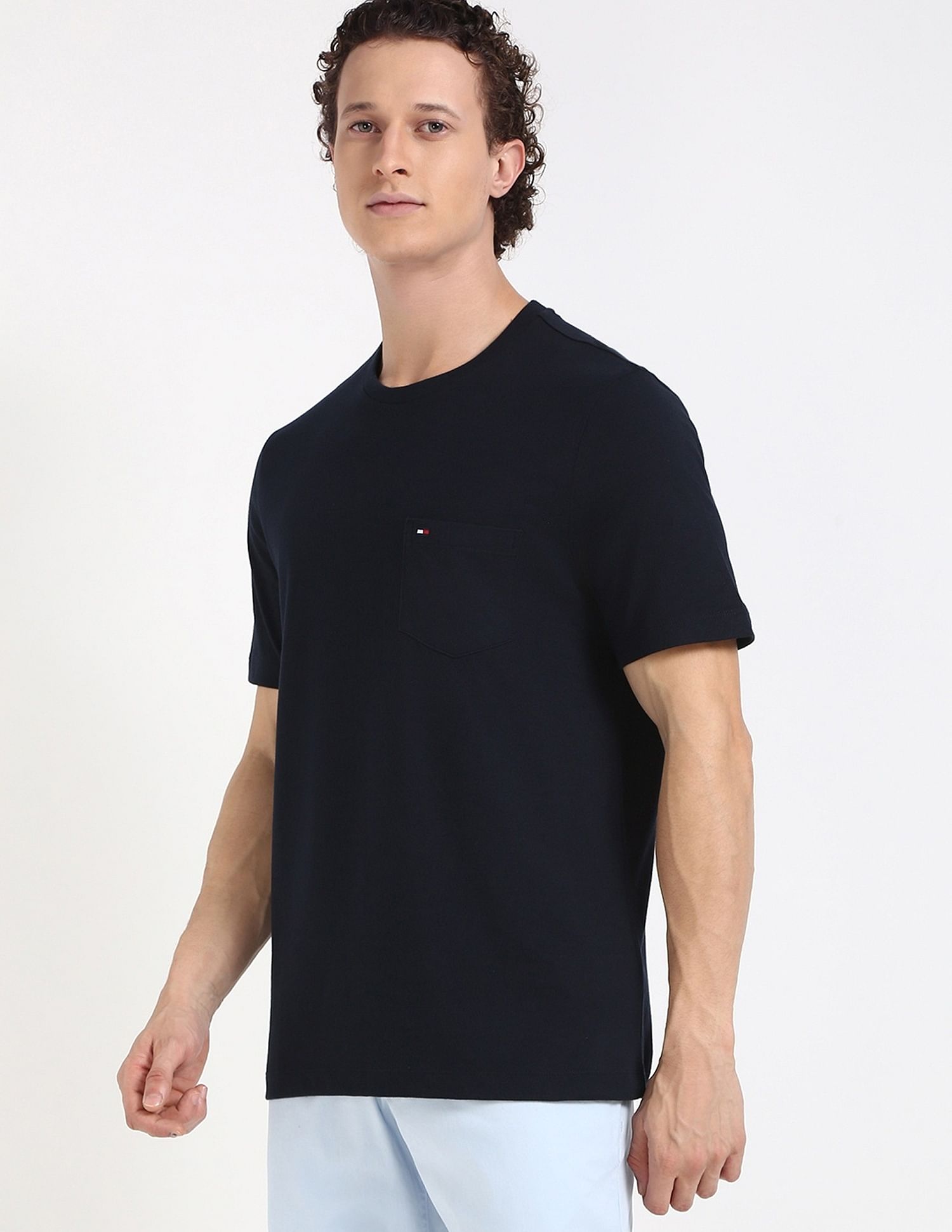 Tommy Hilfiger Solid Regular-Fit Cotton T-Shirt