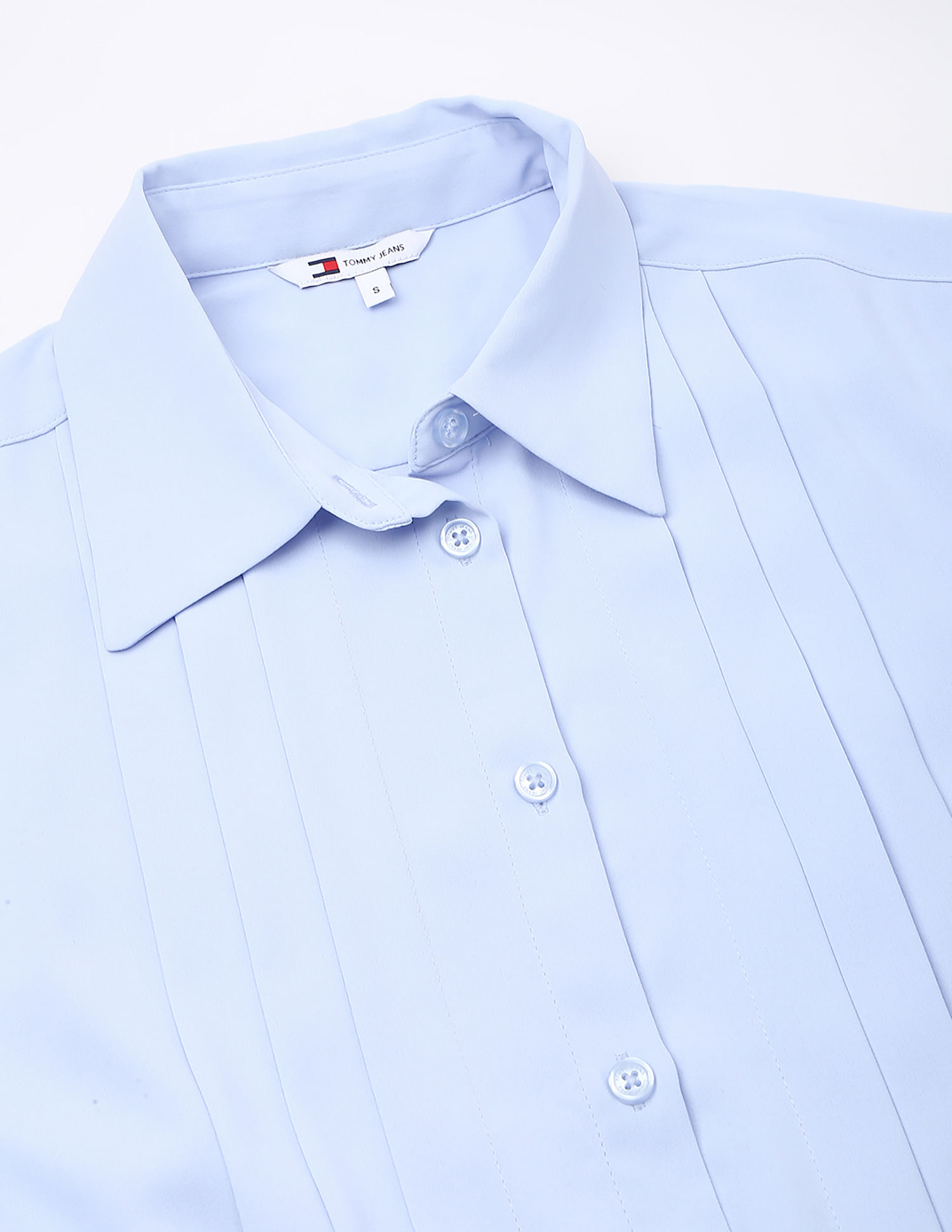 Tommy Hilfiger Polyester Spread Collar A-Line Dress