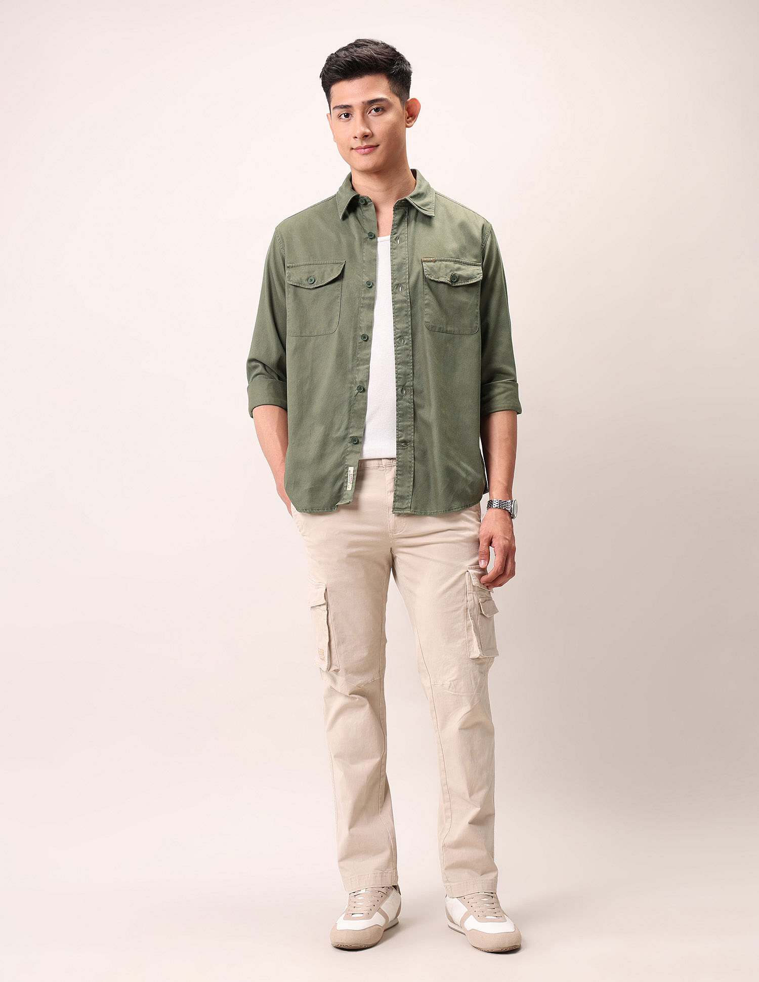 U.S. Polo Assn. Denim Co. Straight Fit Pure Cotton Shirt
