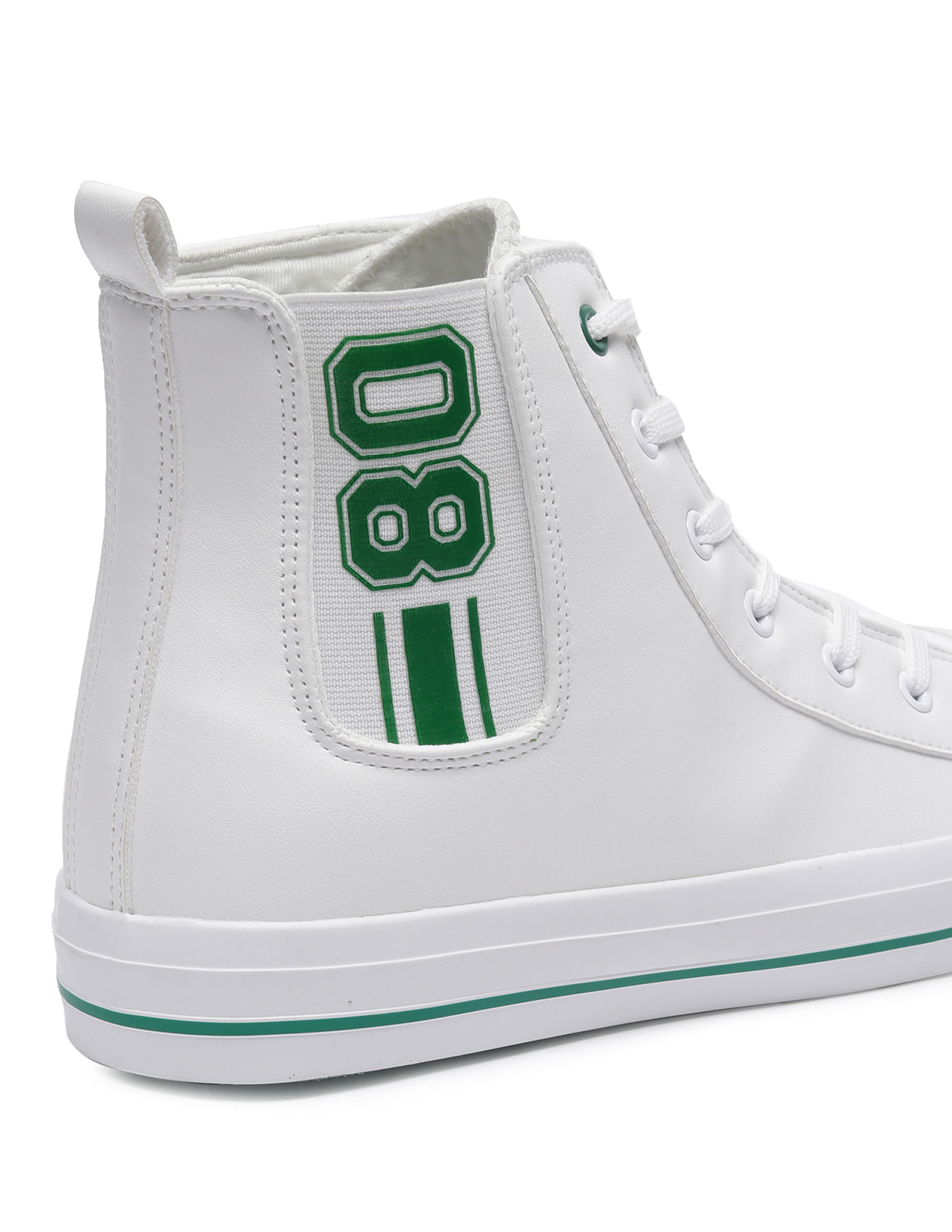 Flying Machine Men High Top Solid Afro Sneakers