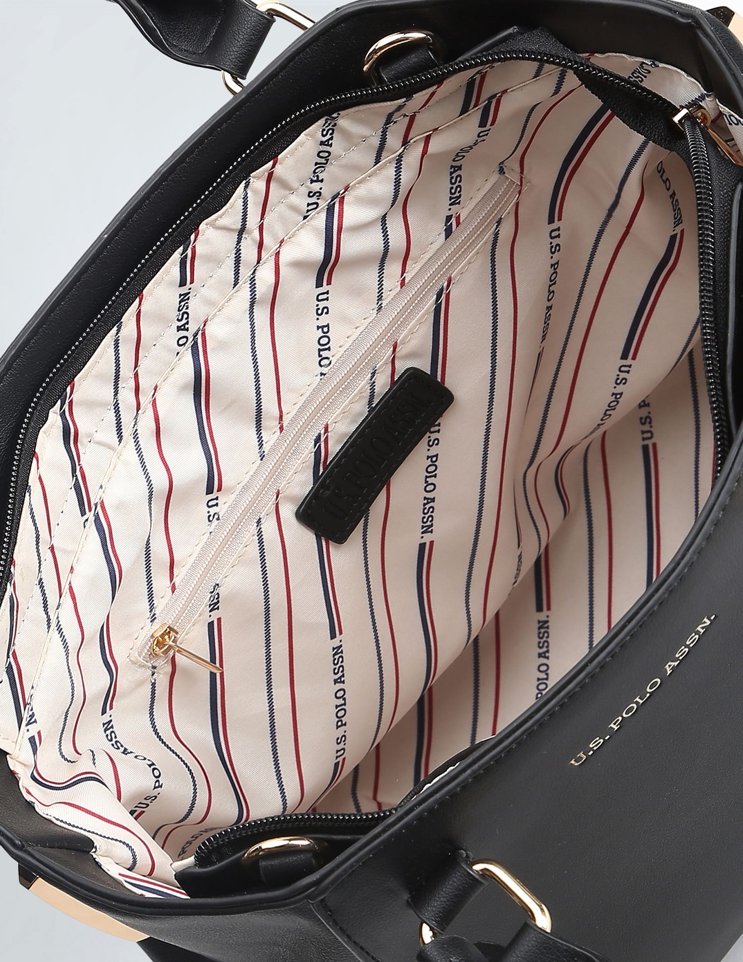 U.S. Polo Assn. Women Detachable Strap Structured Handbag