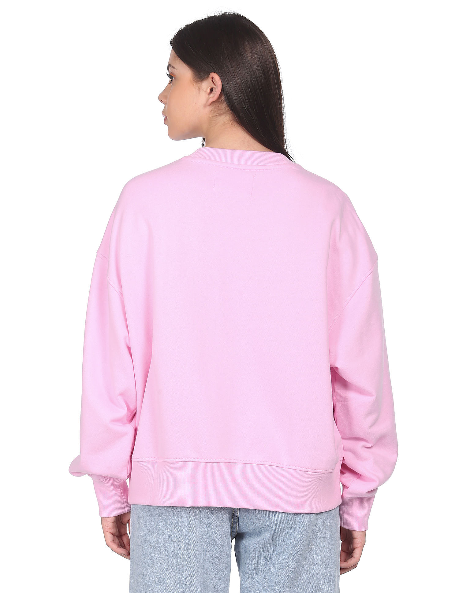 Calvin Klein Regular Sweatshirt in Dusky Pink