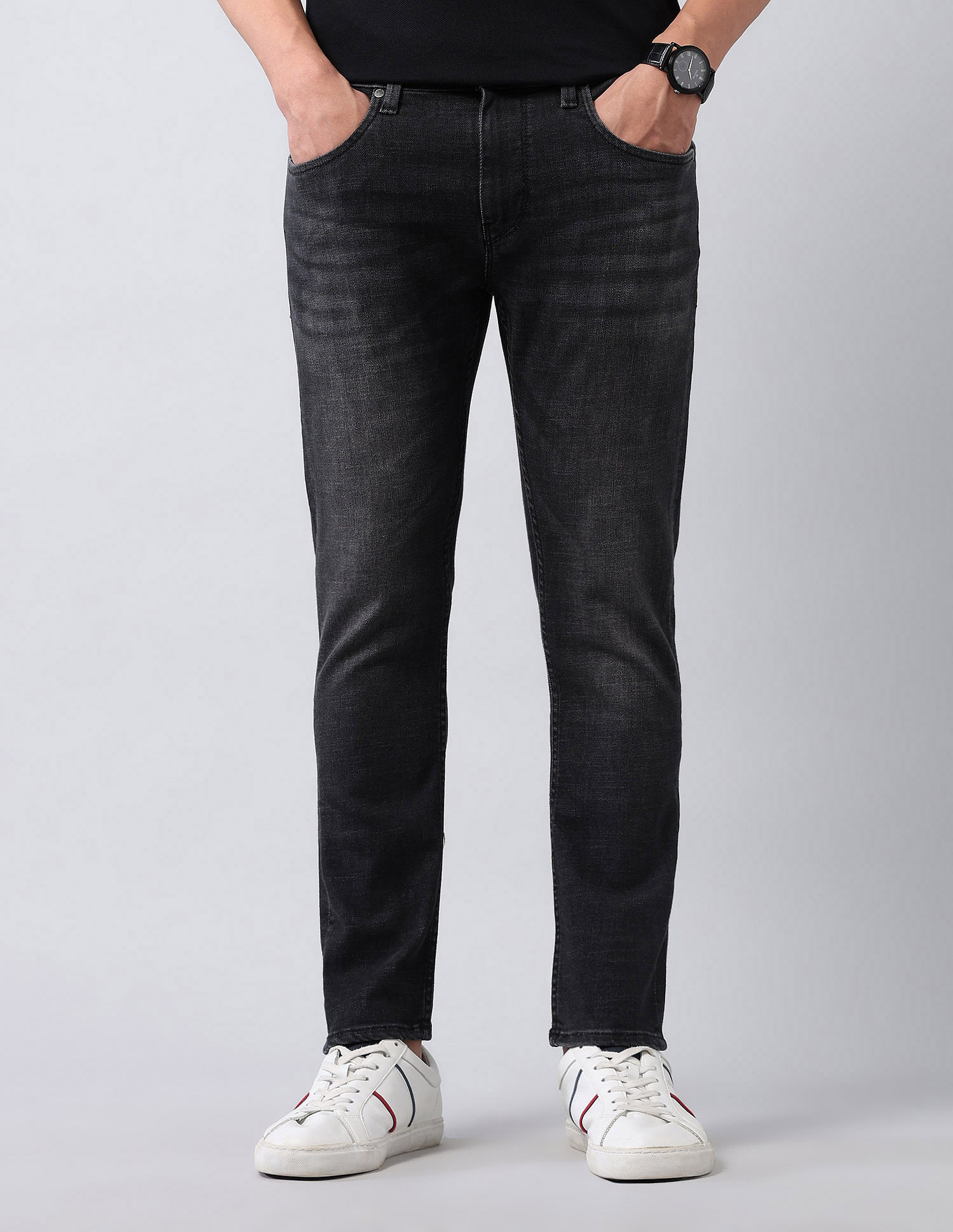 U.S. Polo Assn. Denim Co. Henry Tapered Fit  Black Jeans