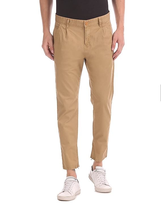 Buy Mens FMTR4256 Khaki Mens Trousers 