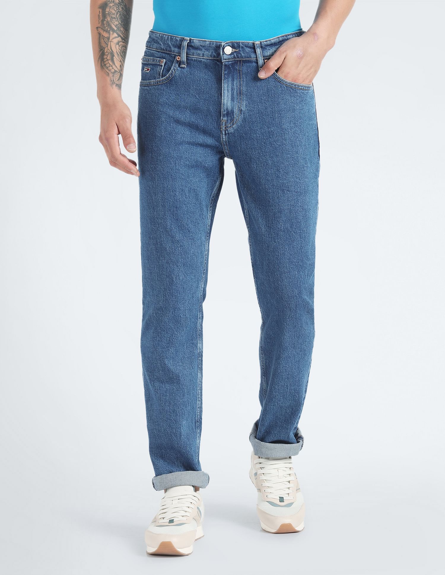 Tommy Hilfiger Recycled Cotton Rinsed Jeans