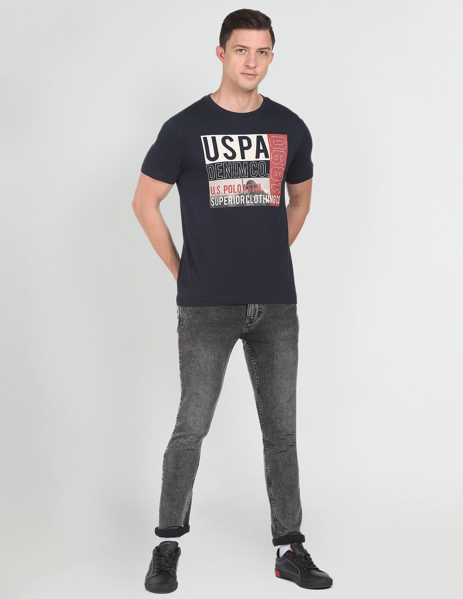 U.S. Polo Assn. Denim Co. Stacked Logo T-Shirt