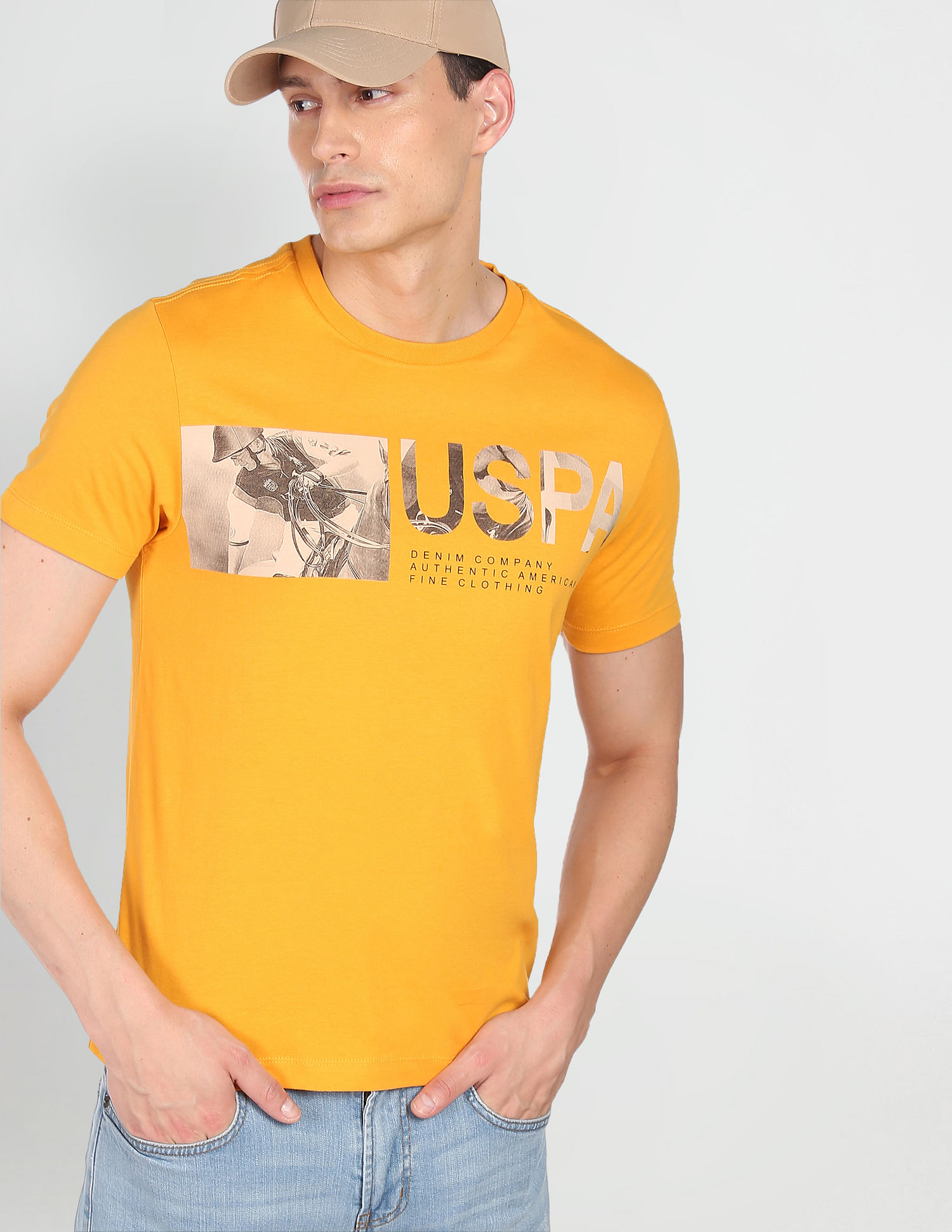 Buy U.S. Polo Assn. Denim Co. Cotton Graphic Print T-Shirt - NNNOW.com