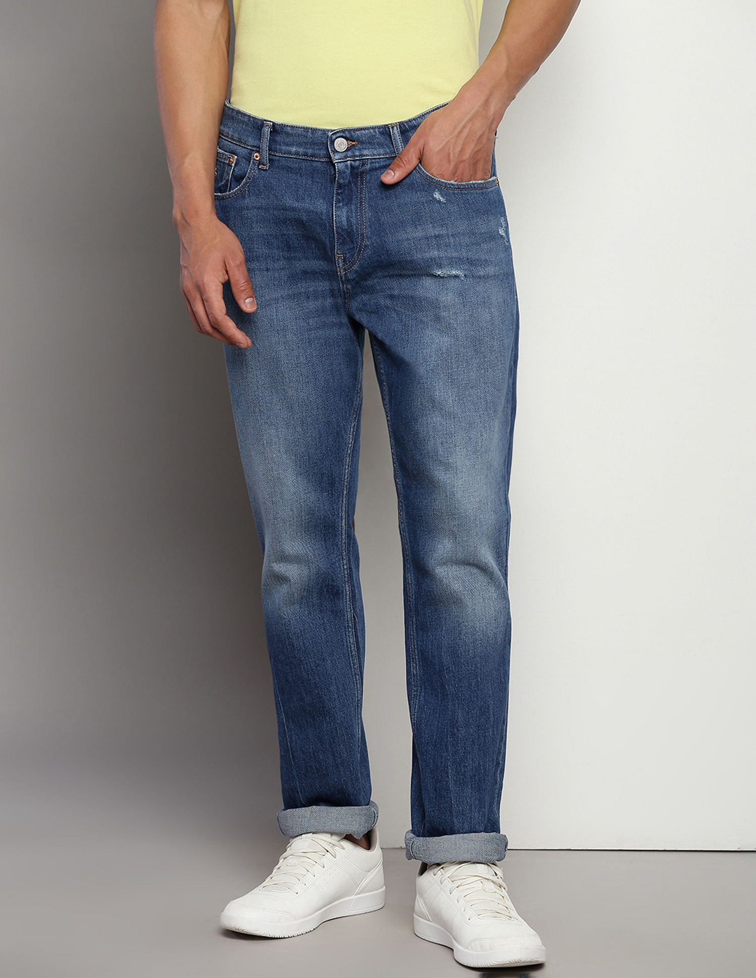 Tommy Hilfiger Rayan Straight Fit Stone Wash Jeans