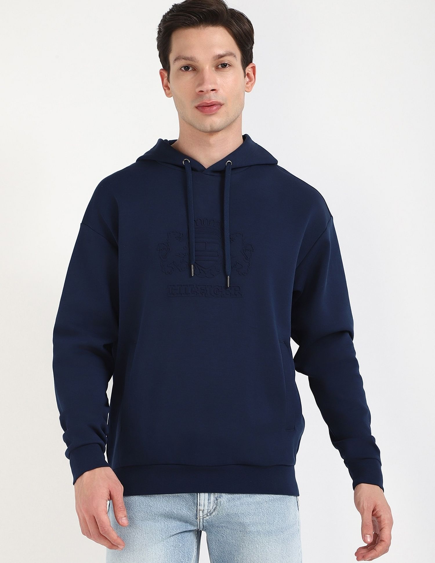 Tommy Hilfiger Embroidered Logo Relaxed-Fit Cotton Sweatshirt