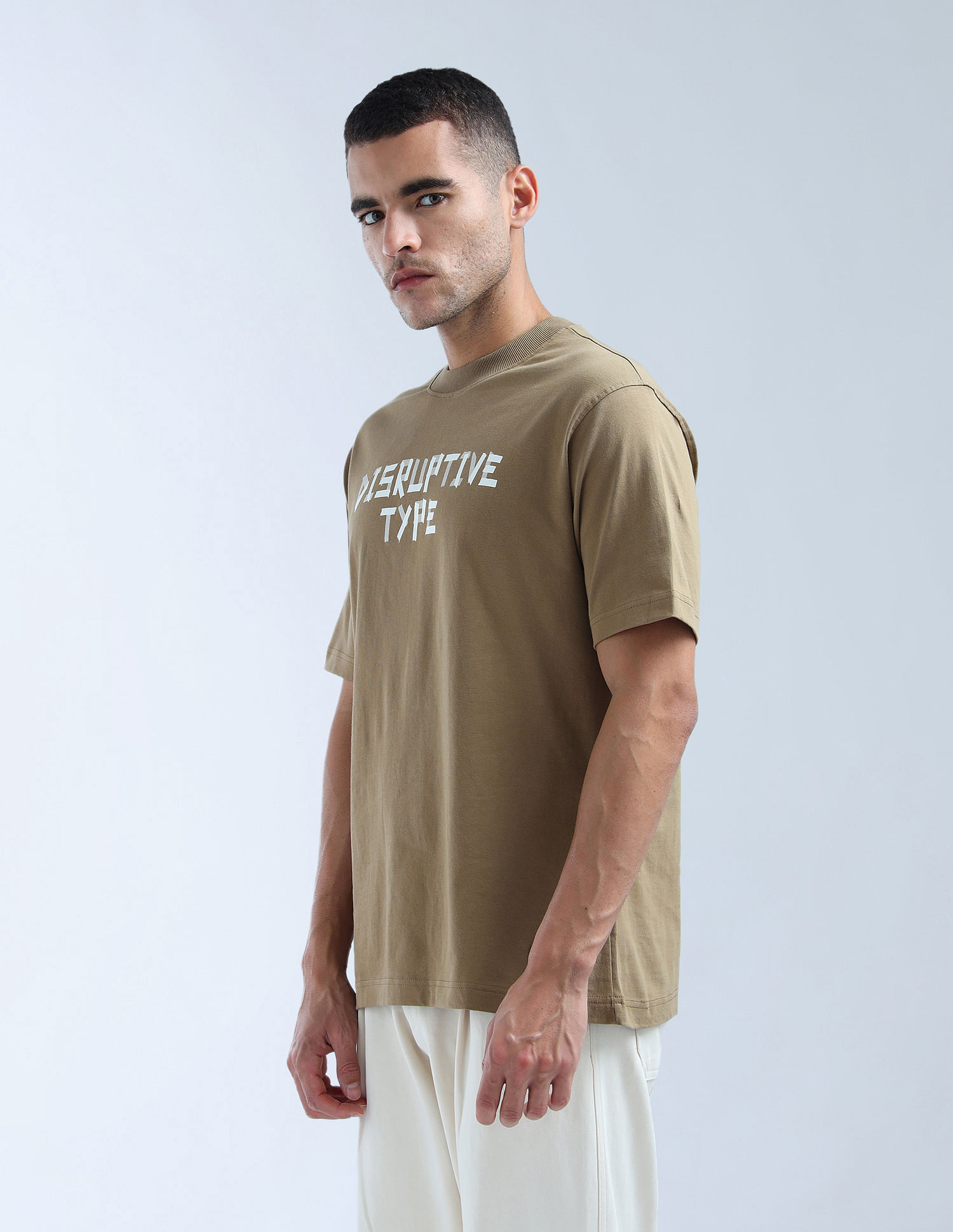 Flying Machine Typographic Printed Relaxed Fit T-Shirt