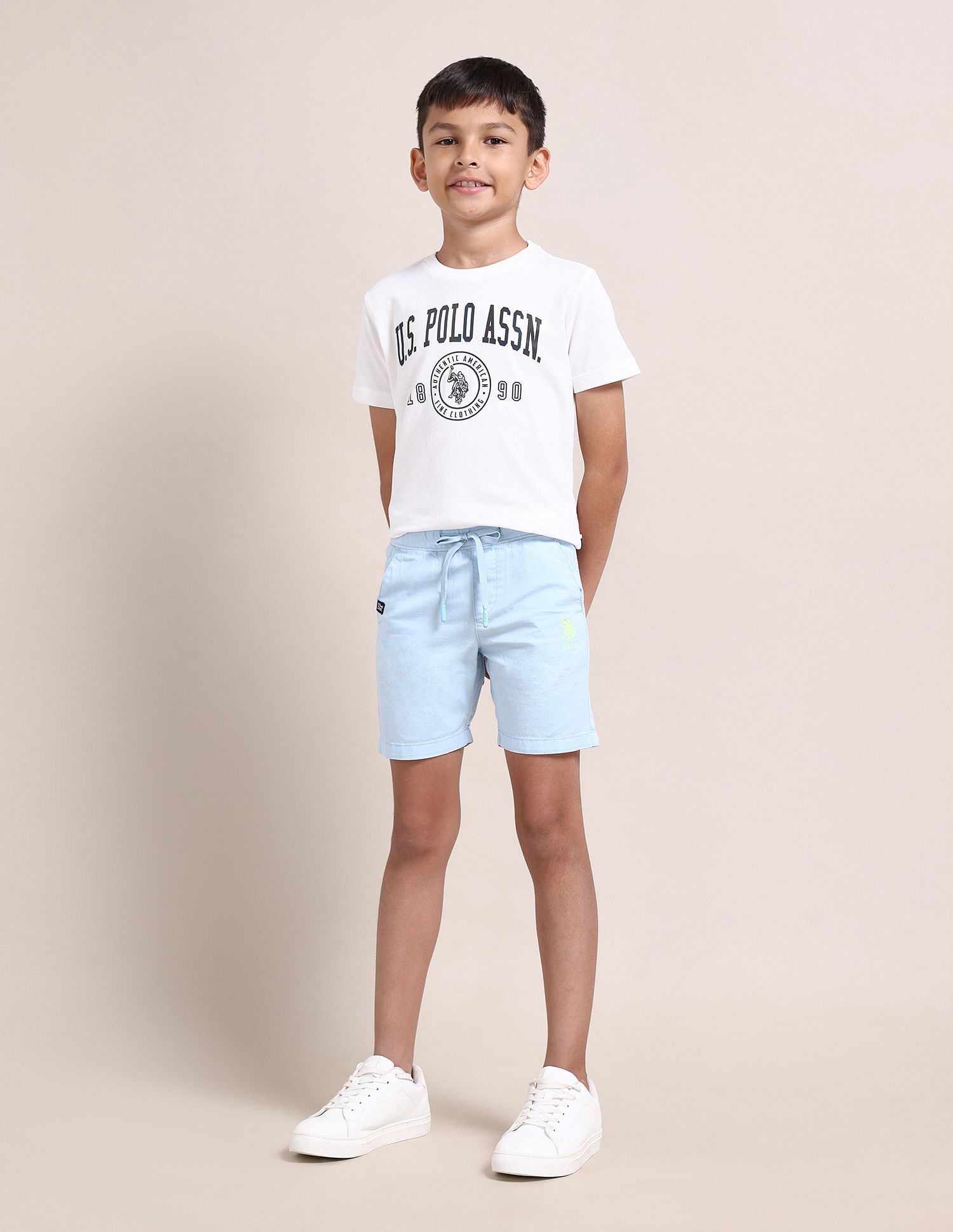 U.S. Polo Assn. Kids Boys Solid Twill Shorts