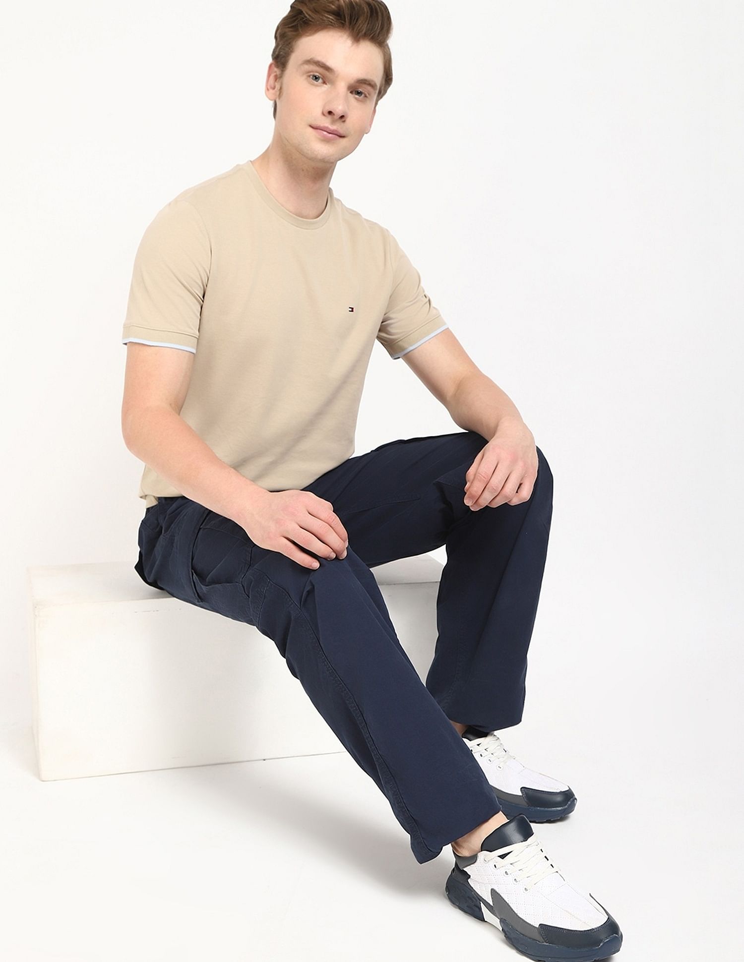 Tommy Hilfiger Solid Regular-Fit Cotton T-Shirt