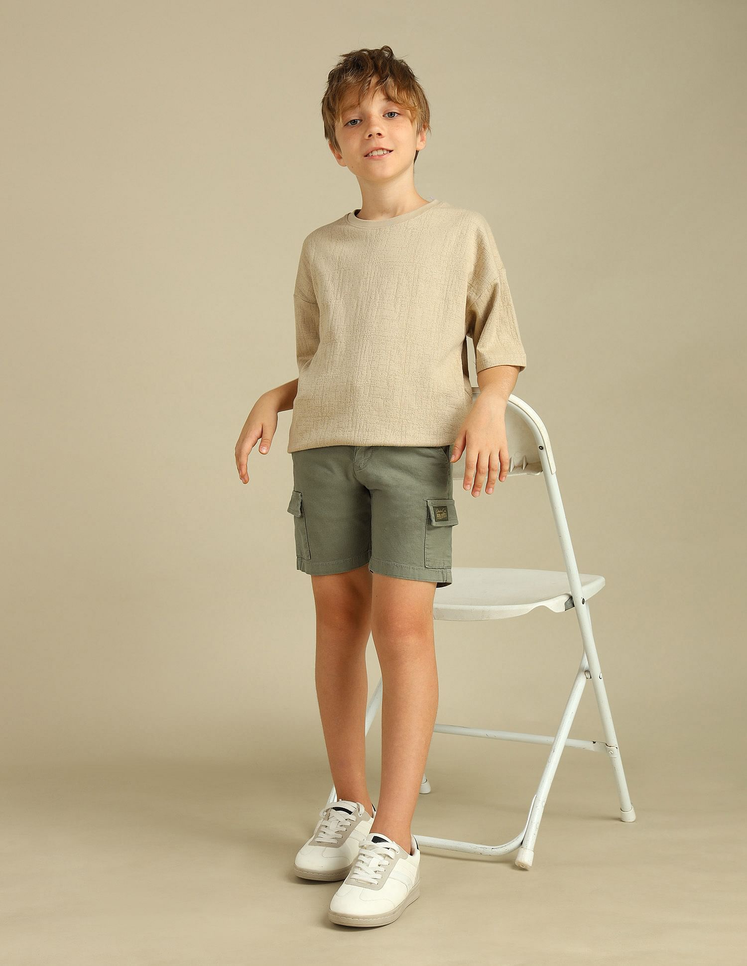 U.S. Polo Assn. Kids Boys Pure Cotton Regular Fit Shorts