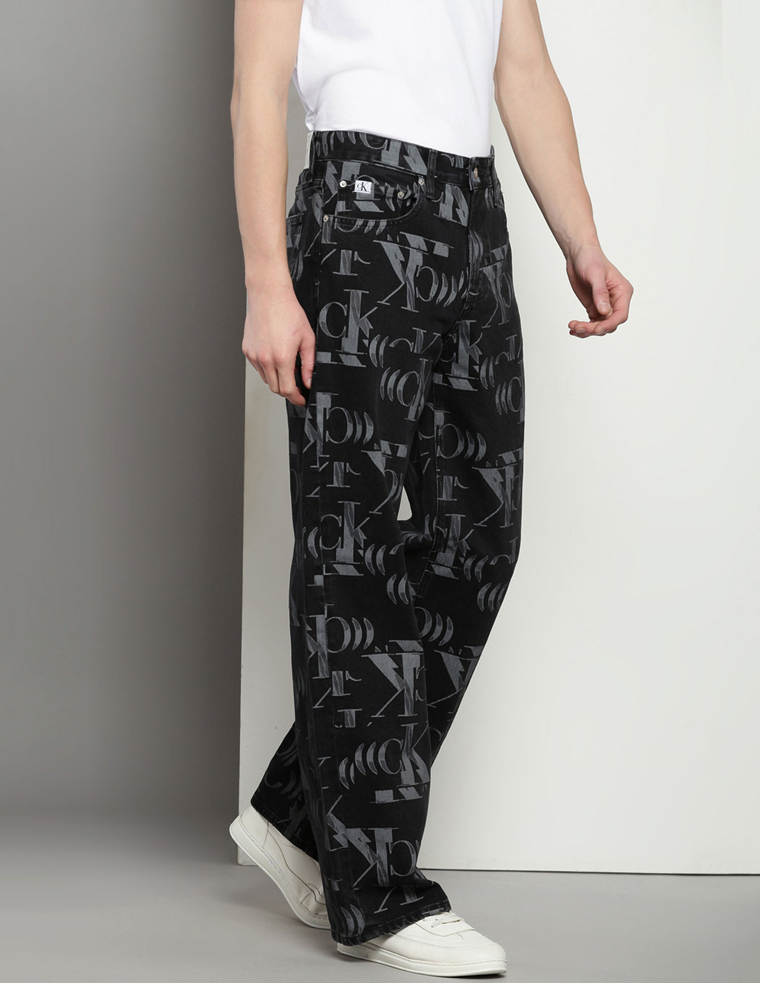 Calvin klein printed jeans online